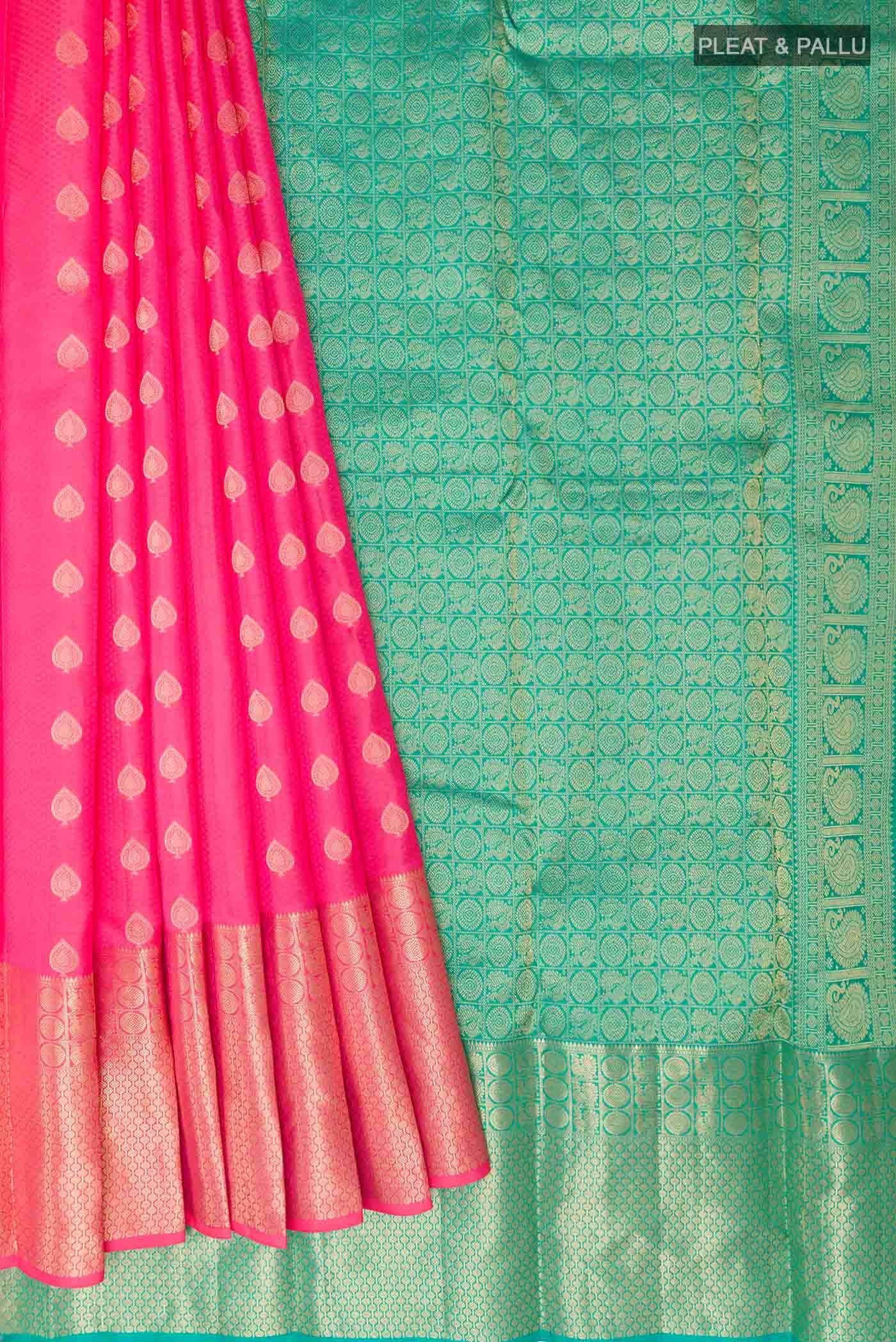Pink Kanchipuram Silk Saree