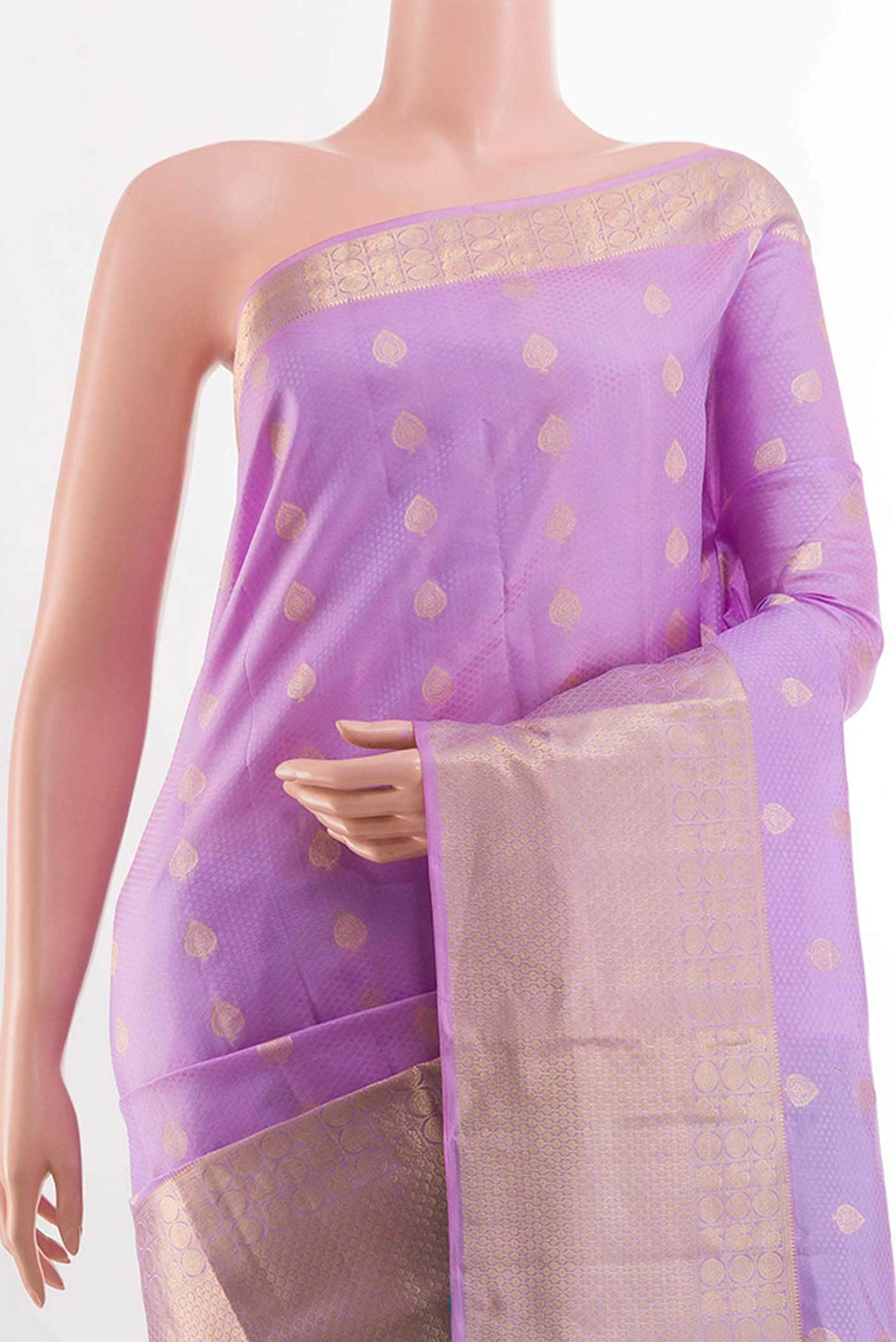 Lavender Kanchipuram Silk Saree