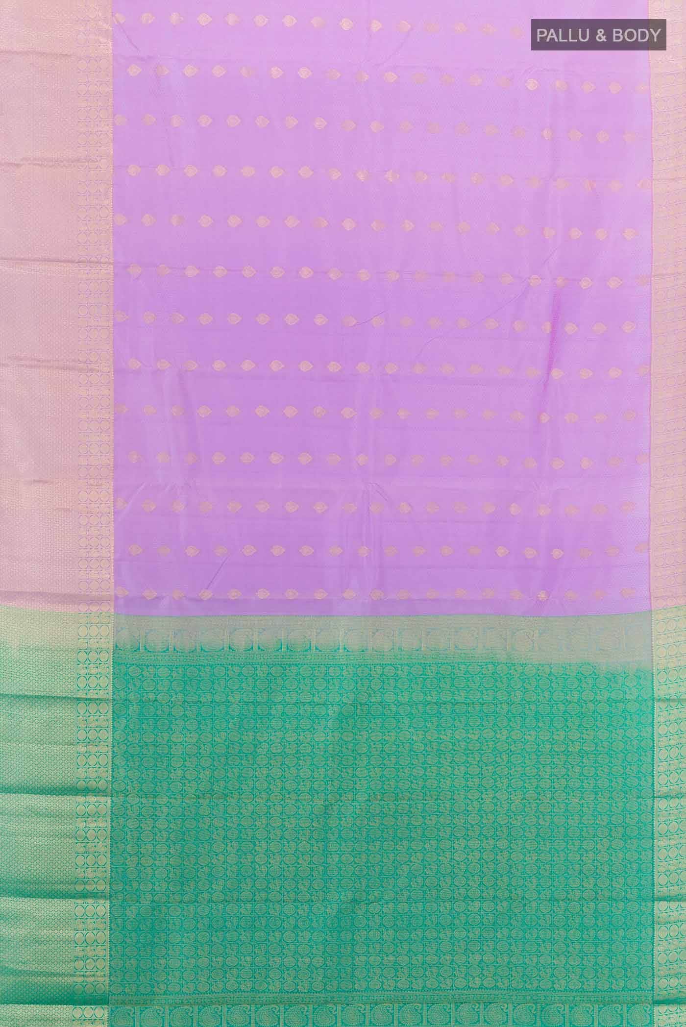 Lavender Kanchipuram Silk Saree