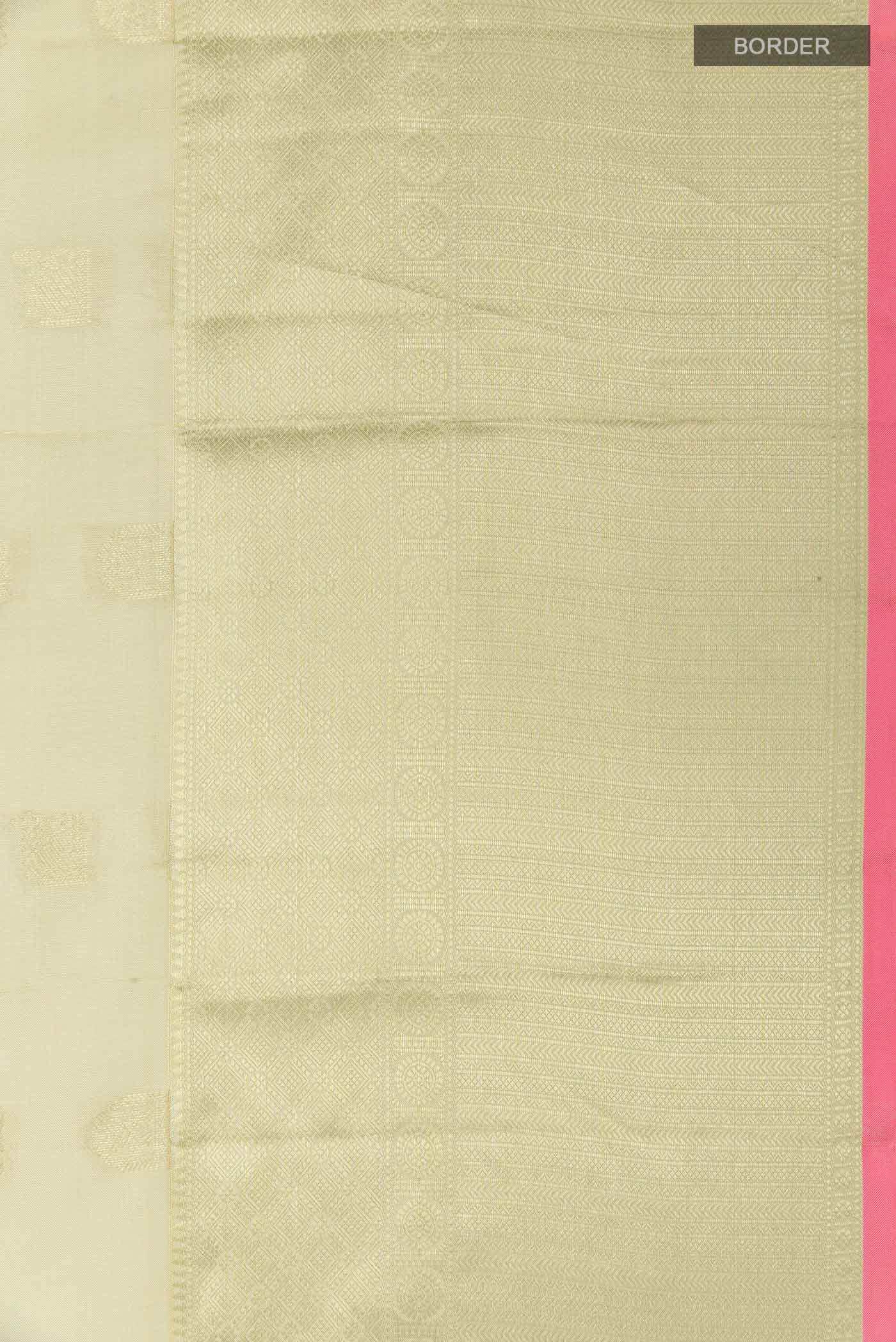 Beige Kanchipuram Silk Saree