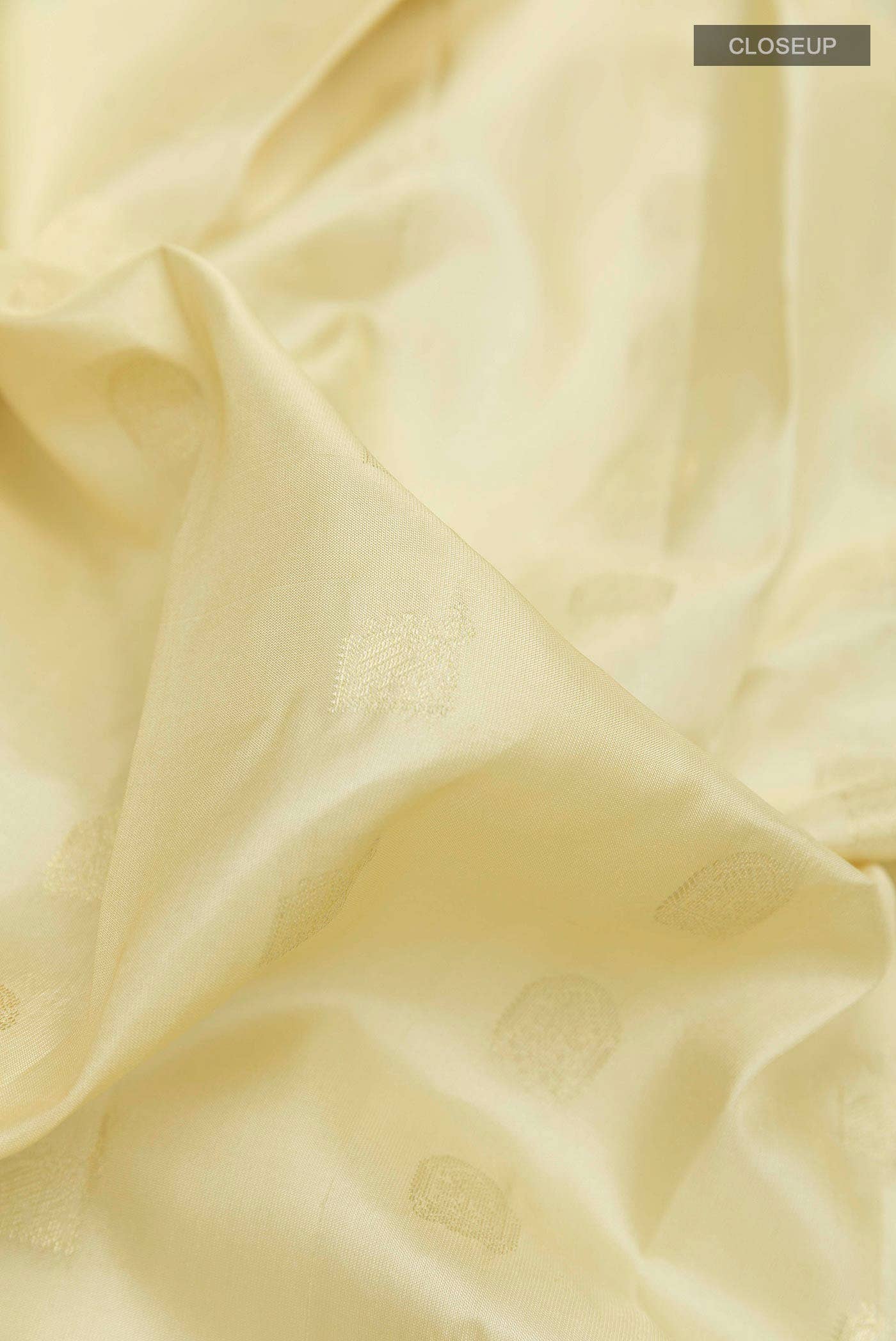 Beige Kanchipuram Silk Saree