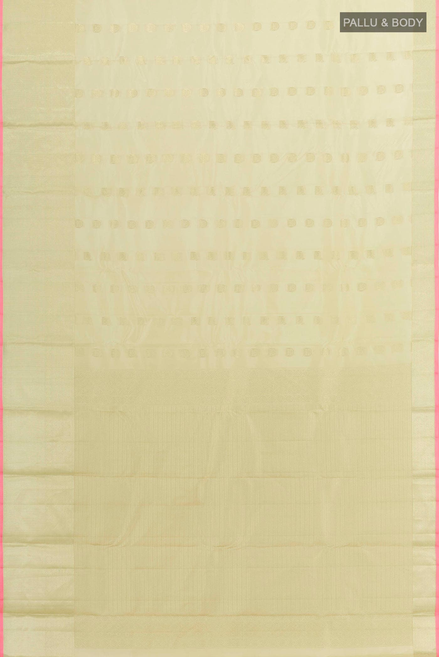 Beige Kanchipuram Silk Saree