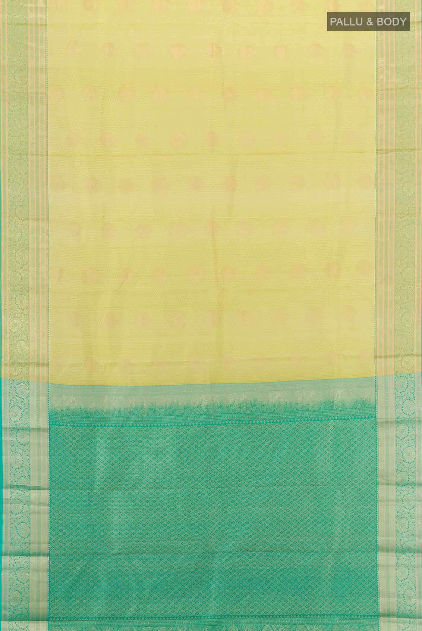 Sage Green Kanchipuram Silk Saree