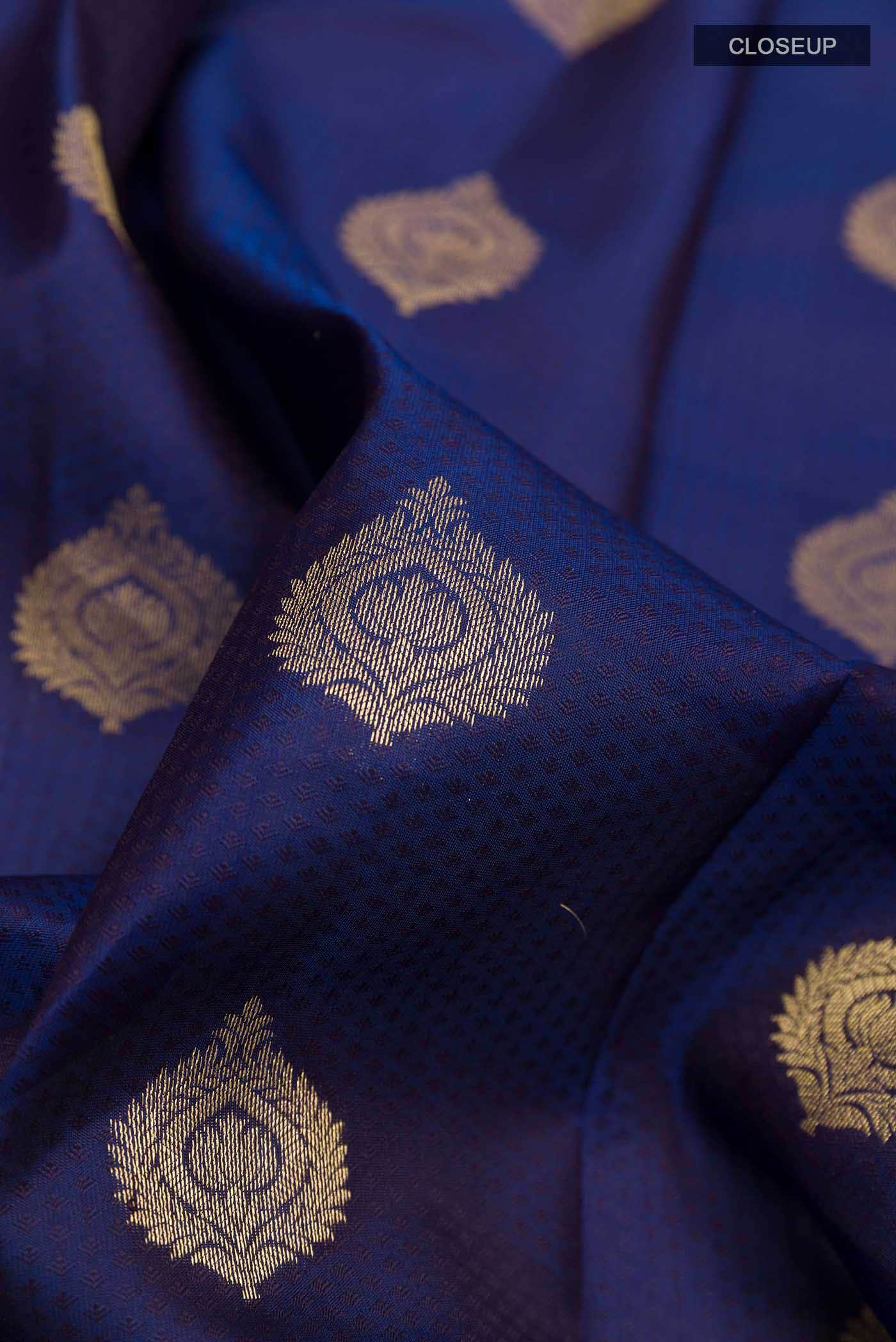 Blue Kanchipuram Silk Saree