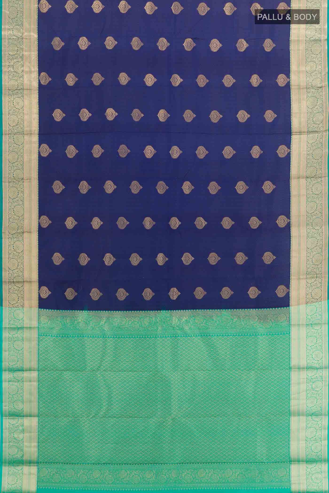 Blue Kanchipuram Silk Saree