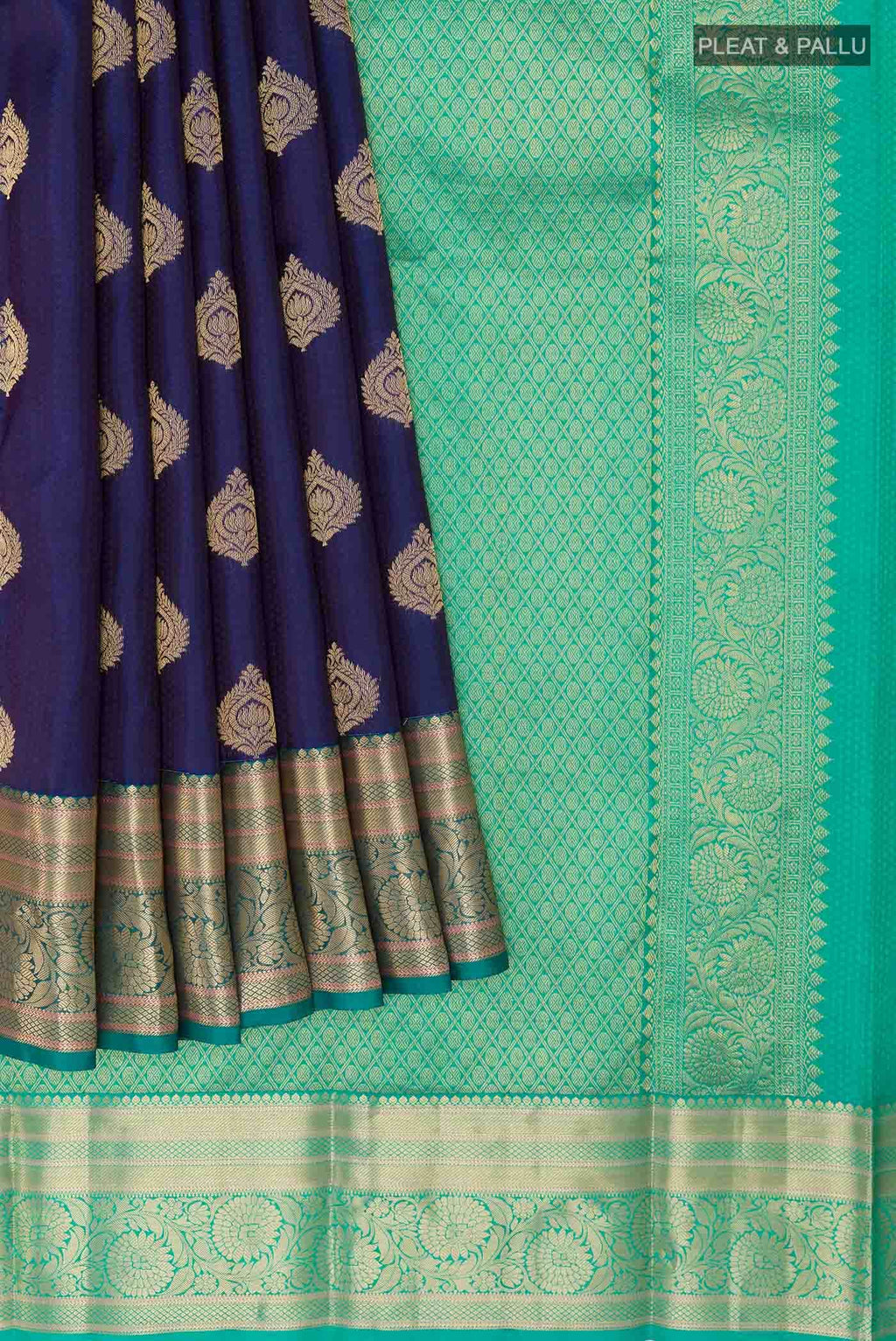 Blue Kanchipuram Silk Saree