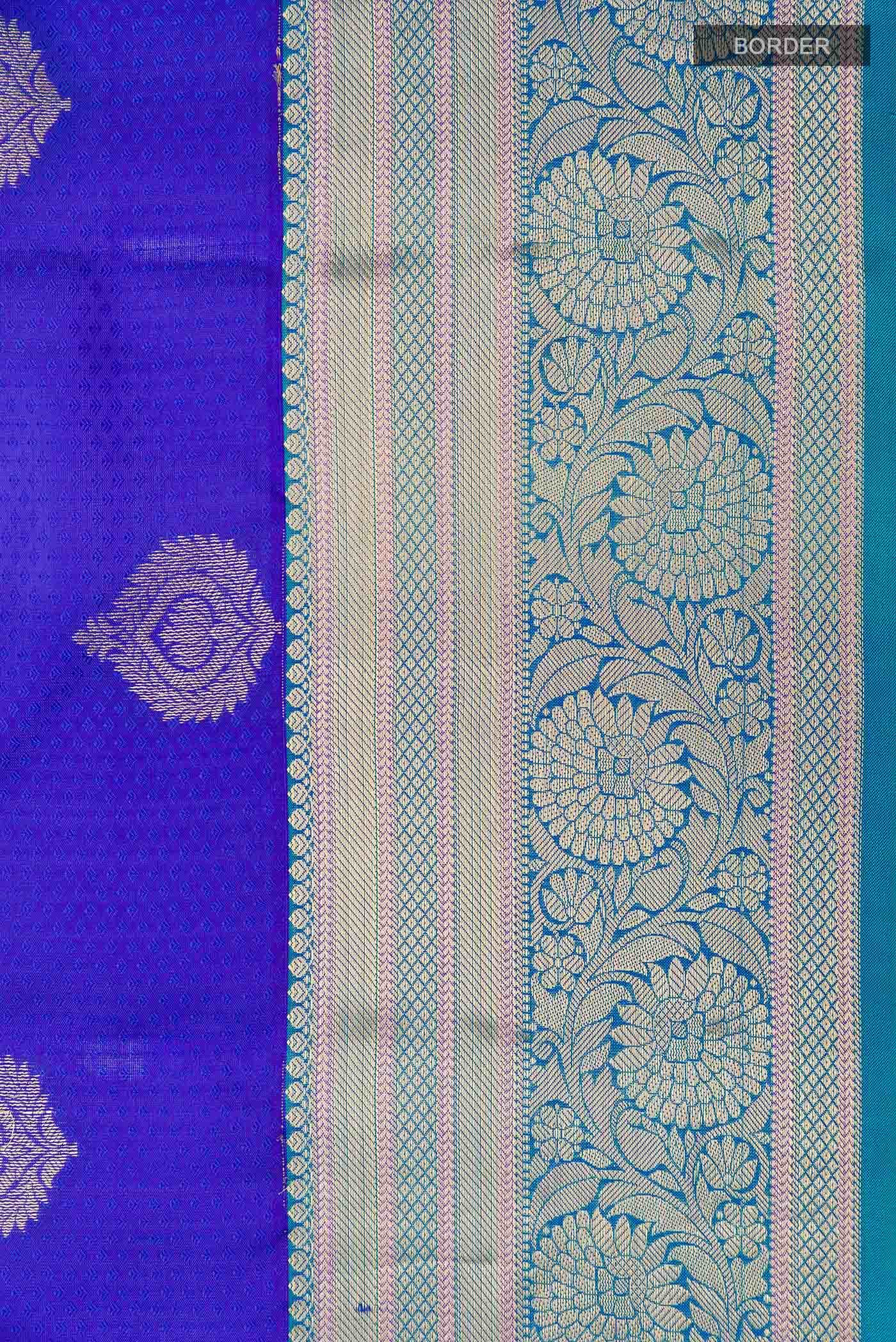 Blue Kanchipuram Silk Saree
