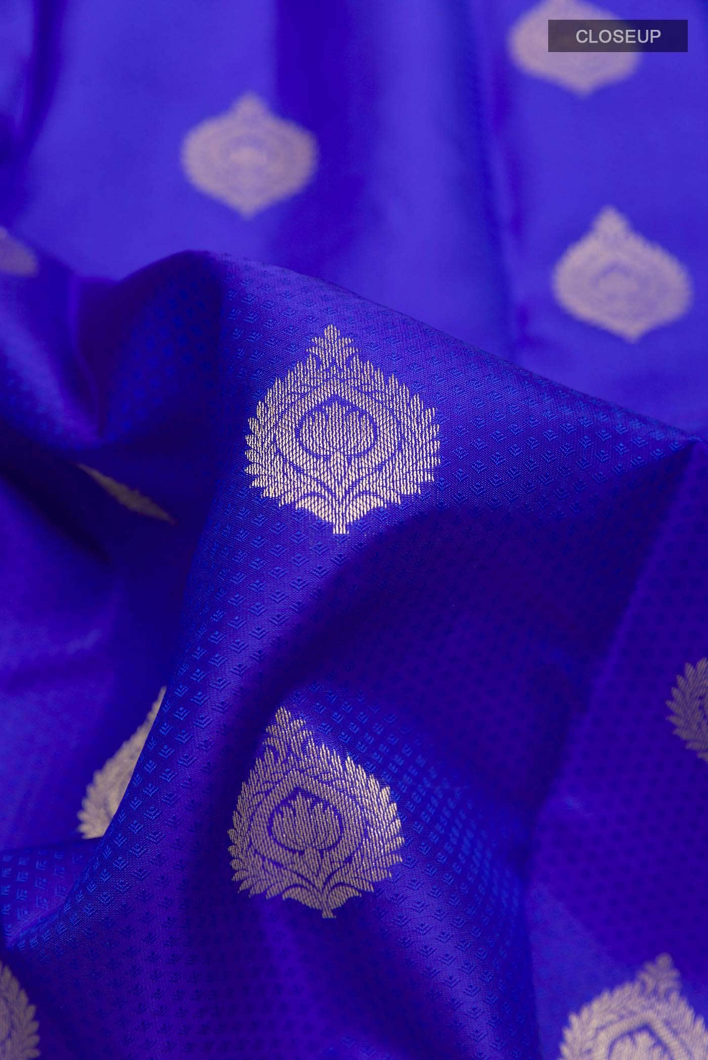 Blue Kanchipuram Silk Saree