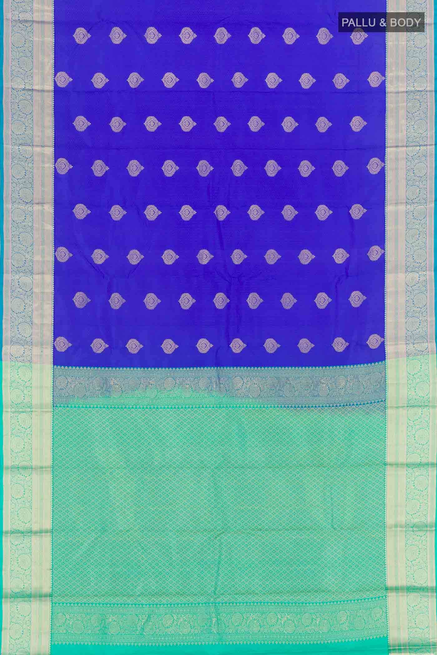 Blue Kanchipuram Silk Saree