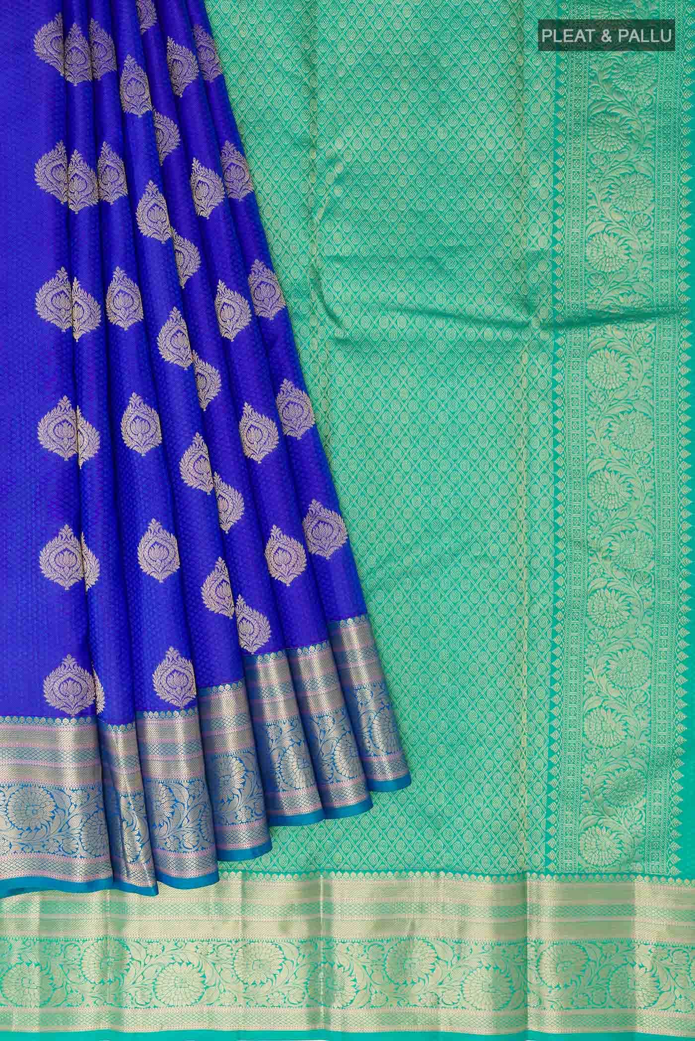 Blue Kanchipuram Silk Saree