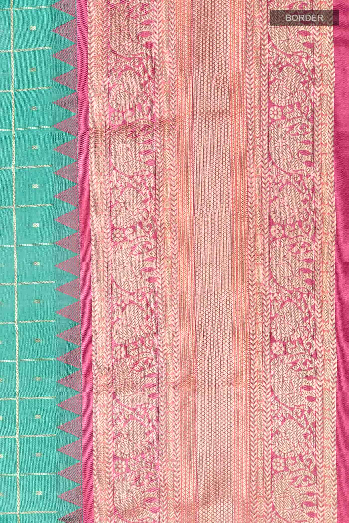 Sage Green Kanchipuram Silk Saree