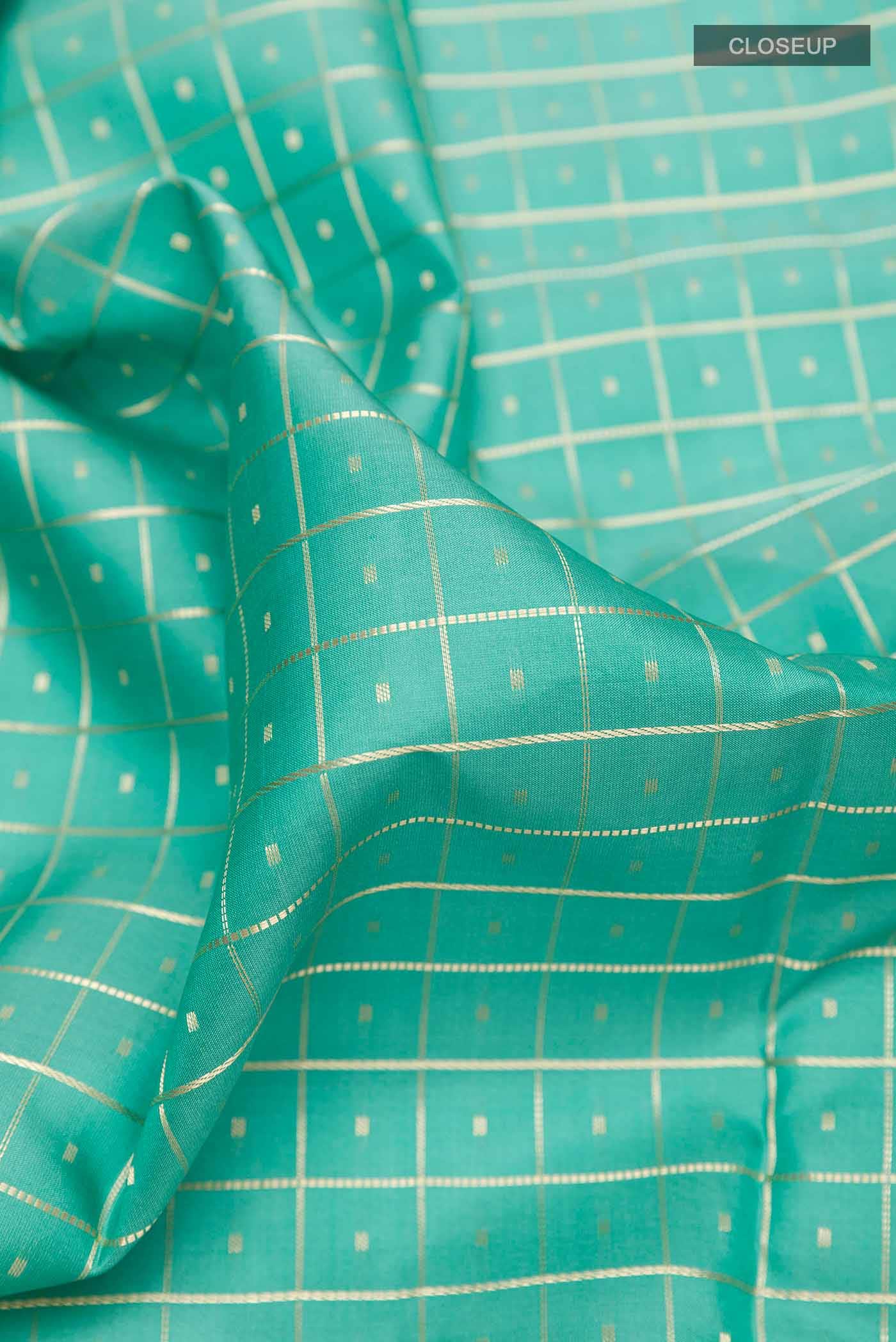 Sage Green Kanchipuram Silk Saree