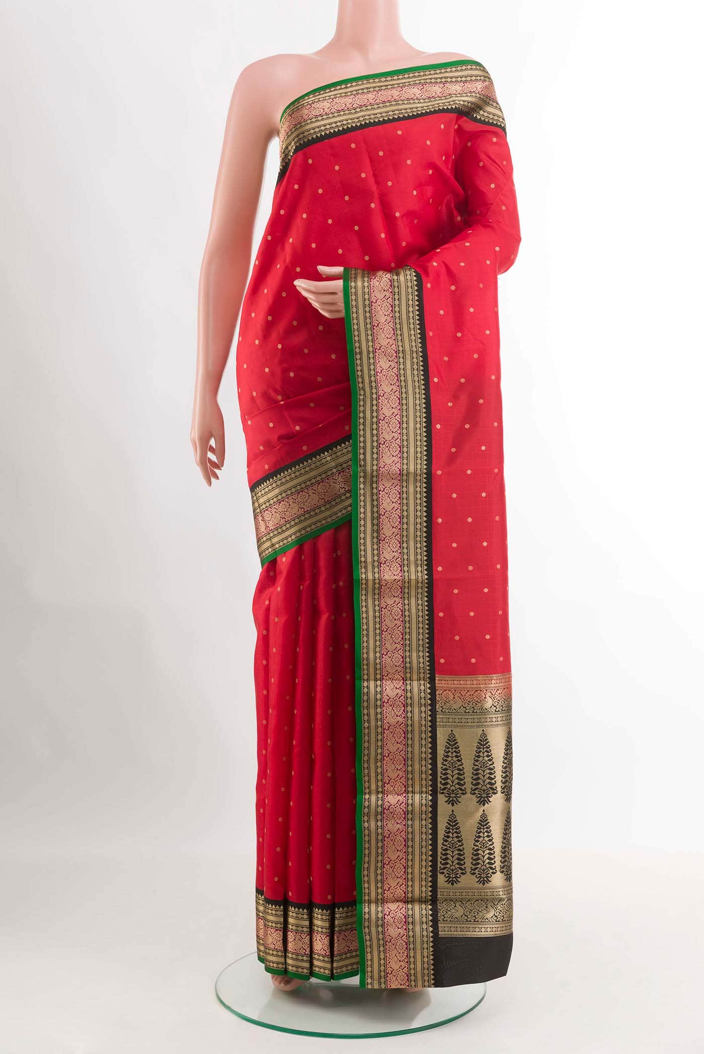 Red Kanchipuram Silk Saree