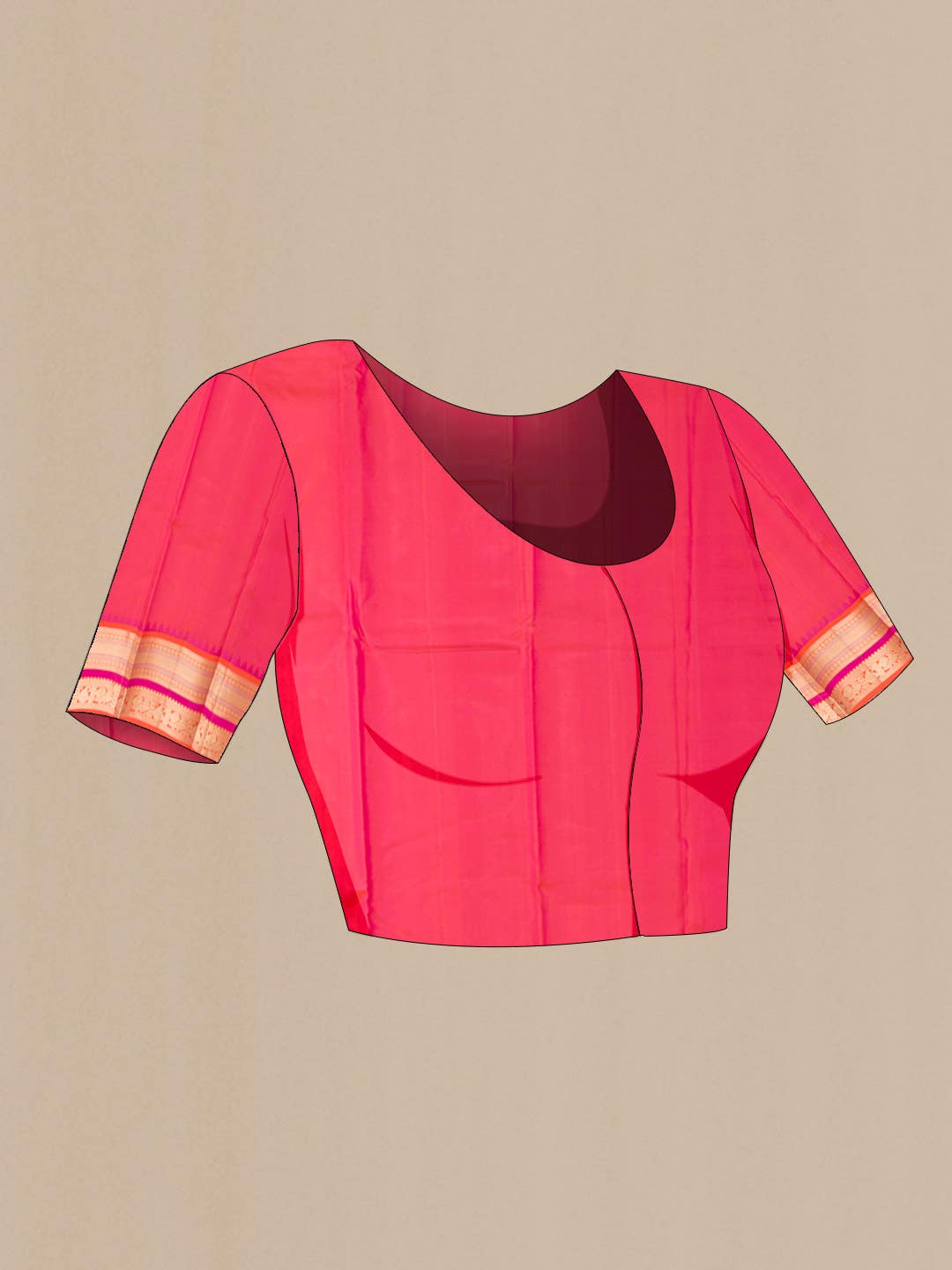 Coffee Brown Kanchipuram Silk Saree