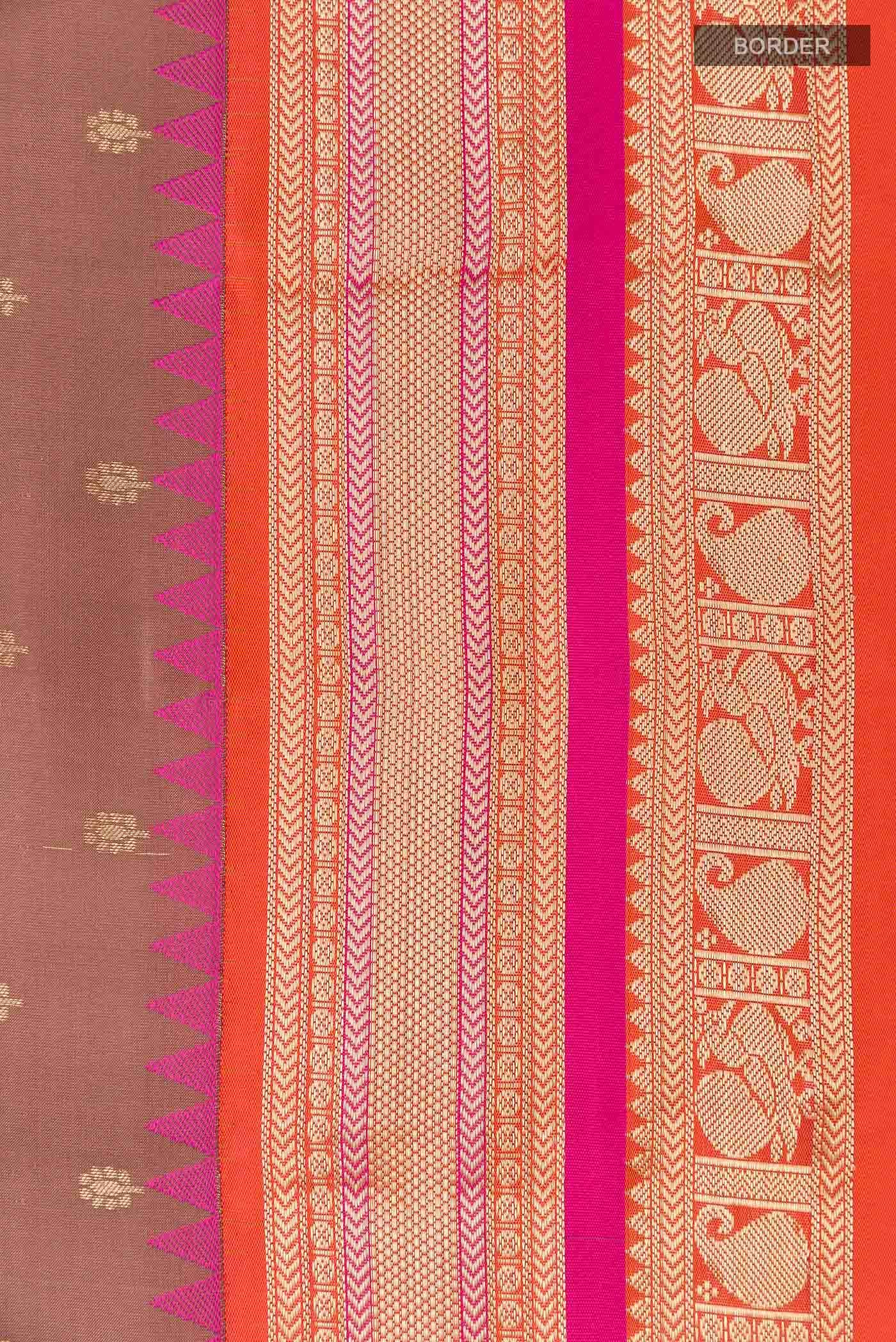 Coffee Brown Kanchipuram Silk Saree