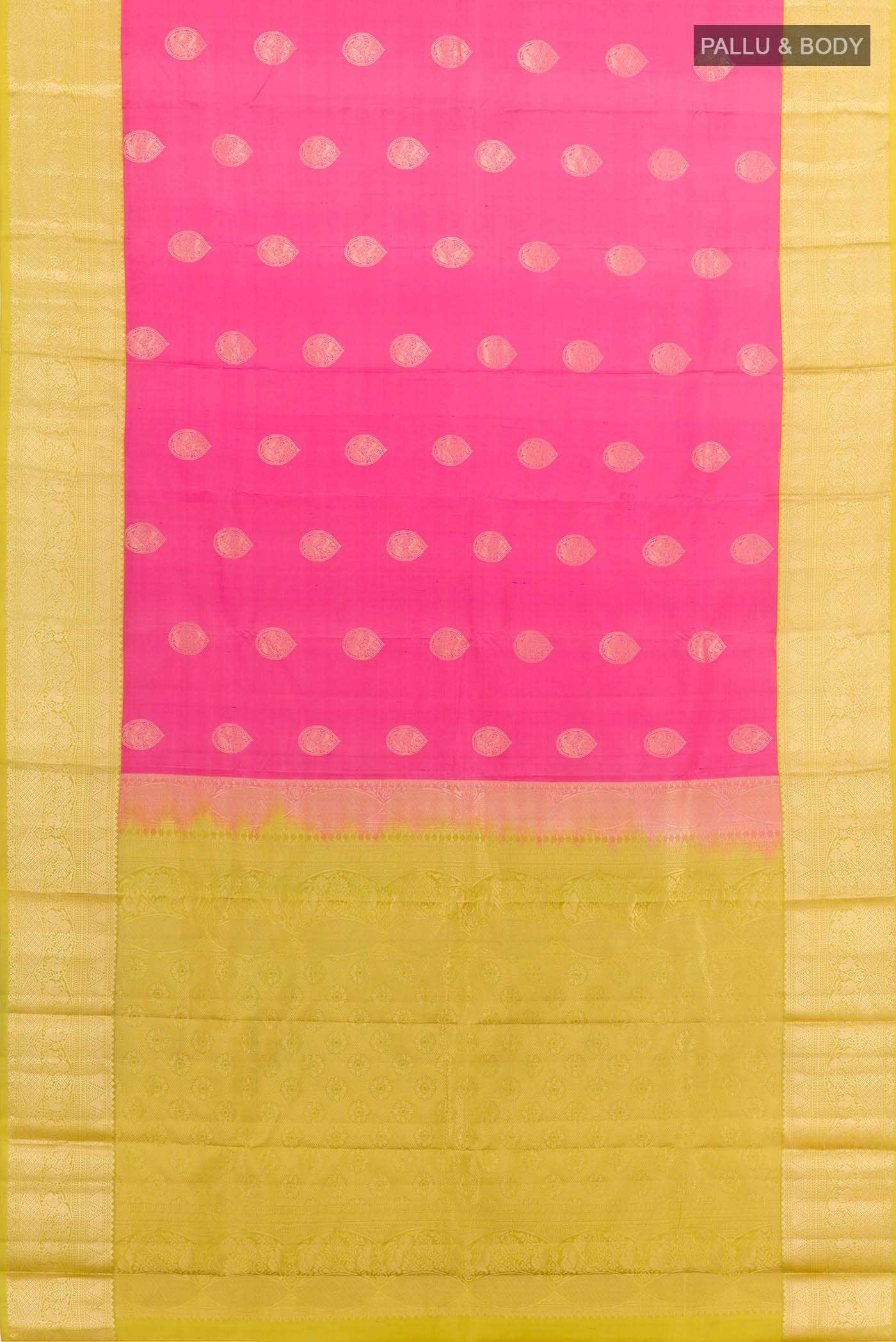 Pink Kanchipuram Silk Saree