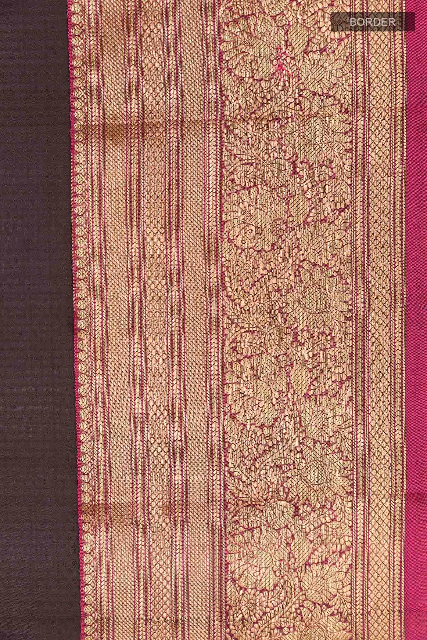 Black Kanchipuram Silk Saree