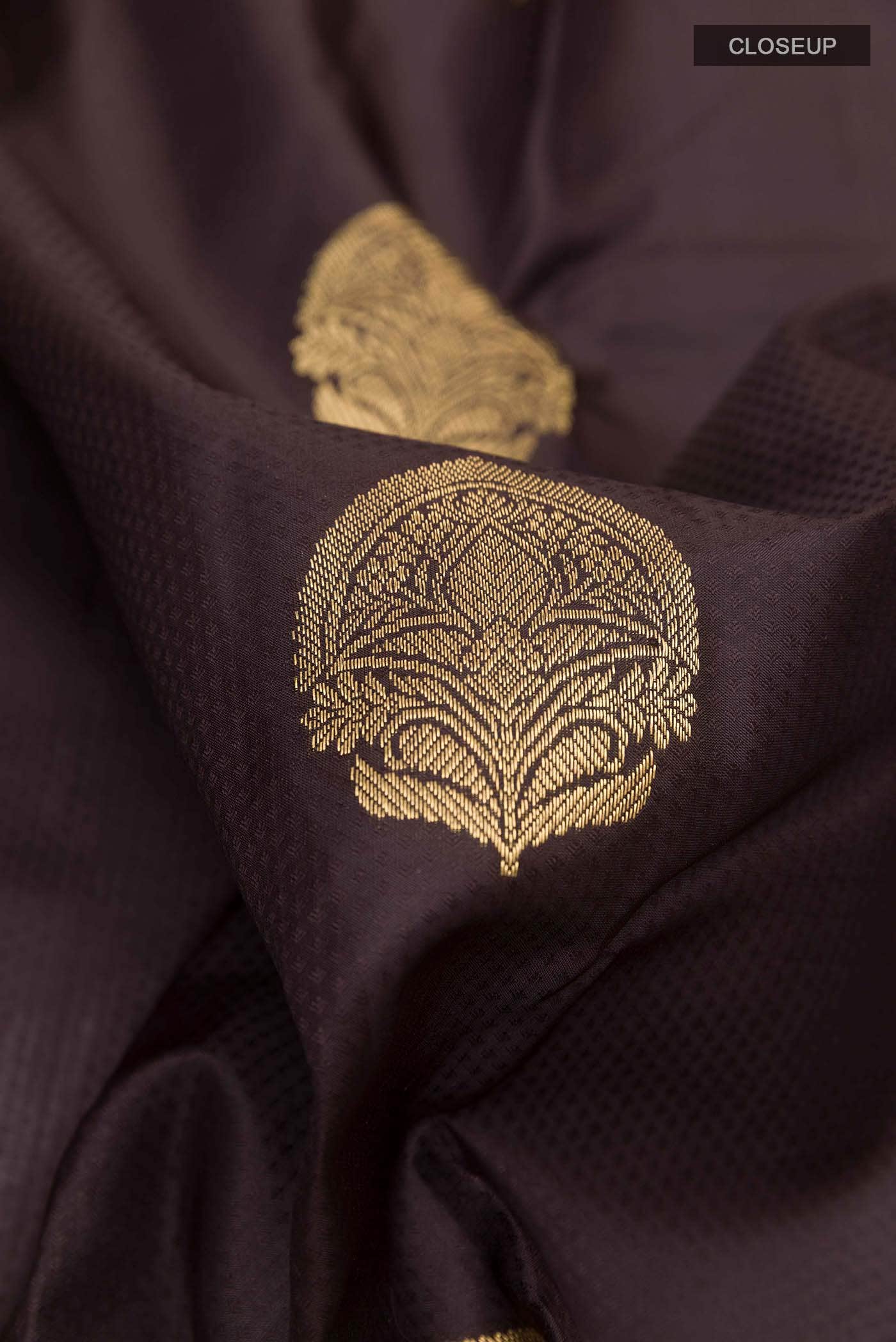 Black Kanchipuram Silk Saree