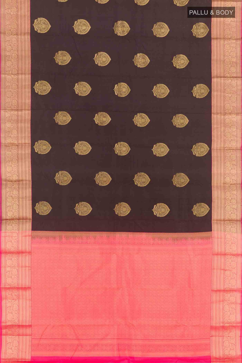 Black Kanchipuram Silk Saree