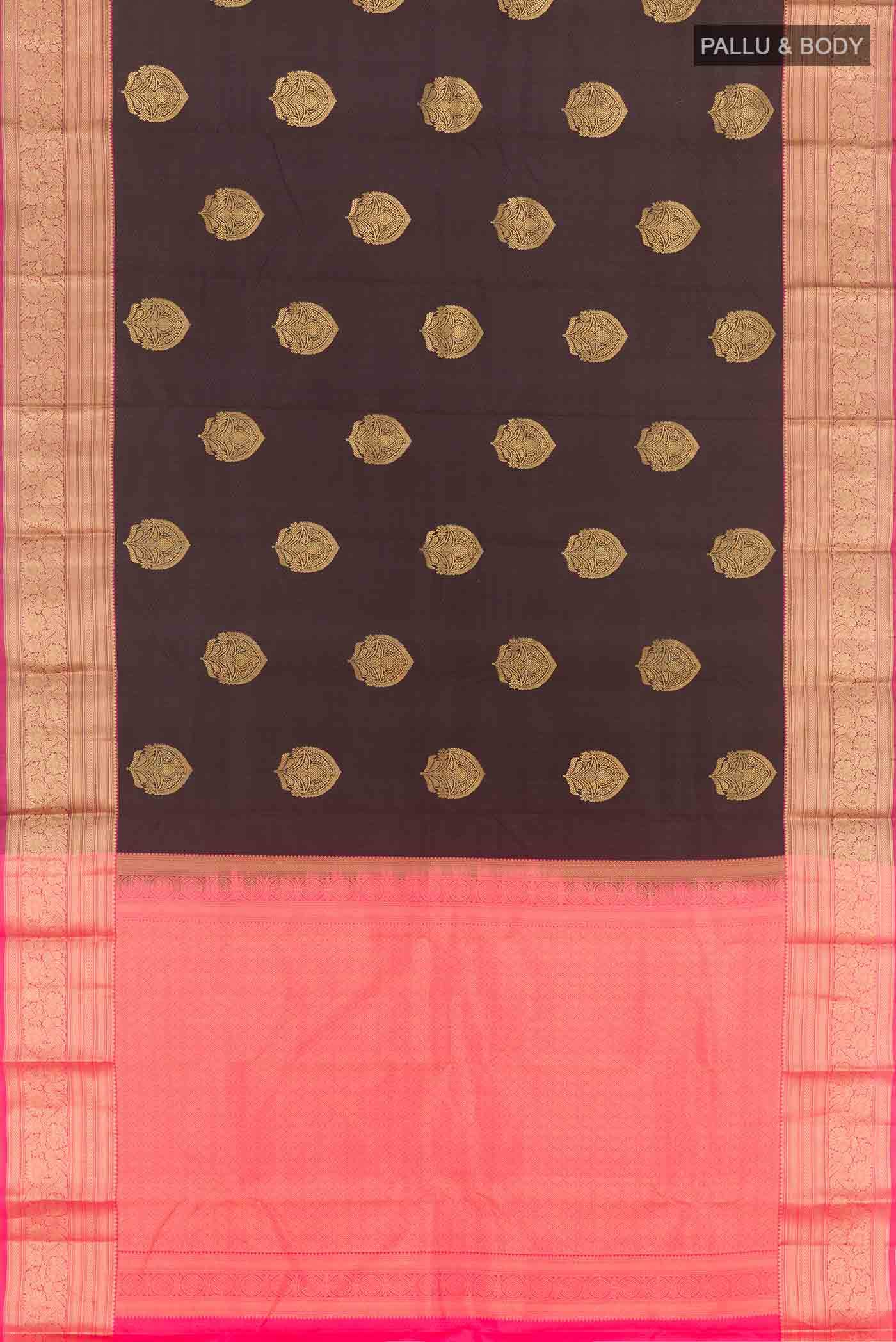 Black Kanchipuram Silk Saree