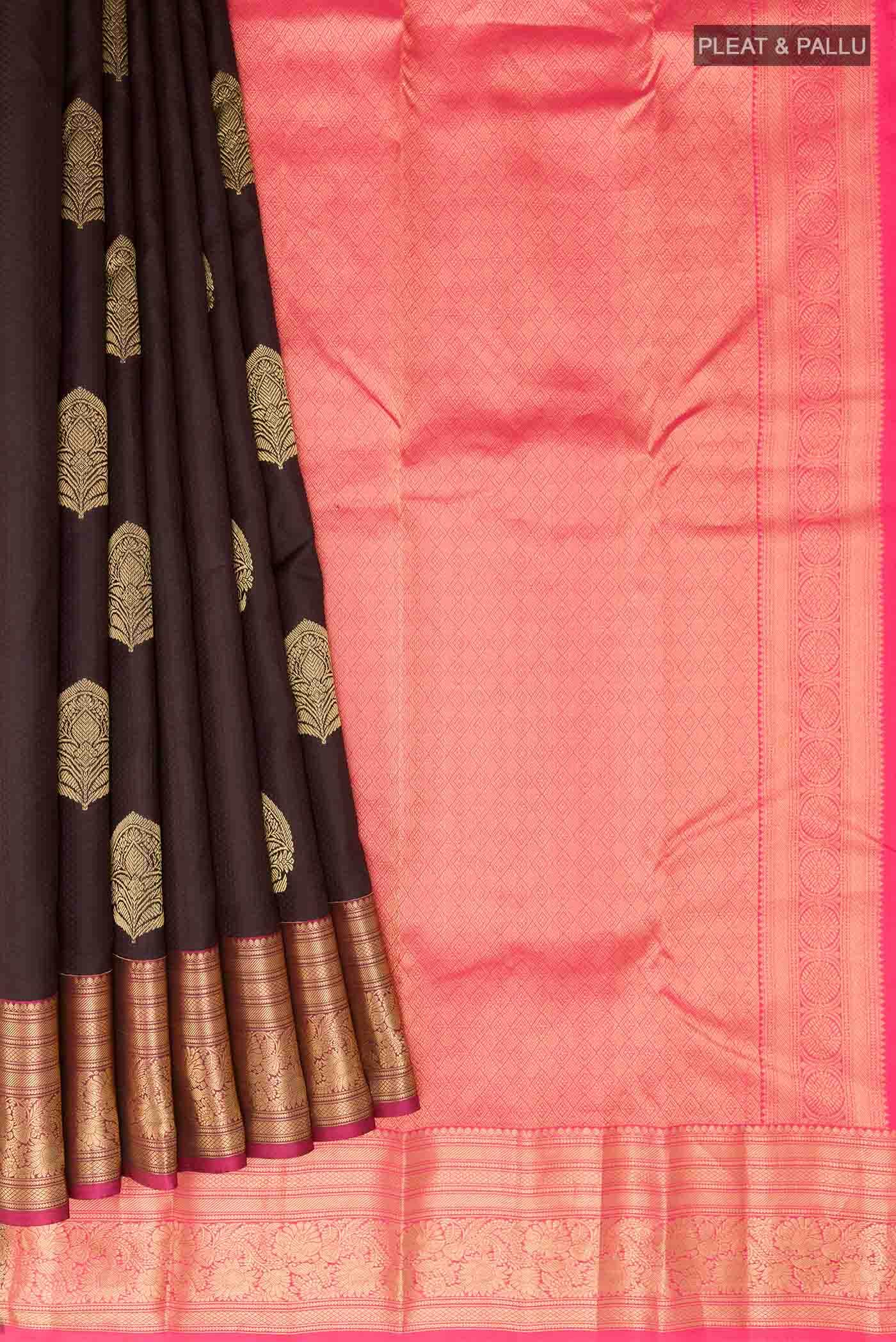 Black Kanchipuram Silk Saree