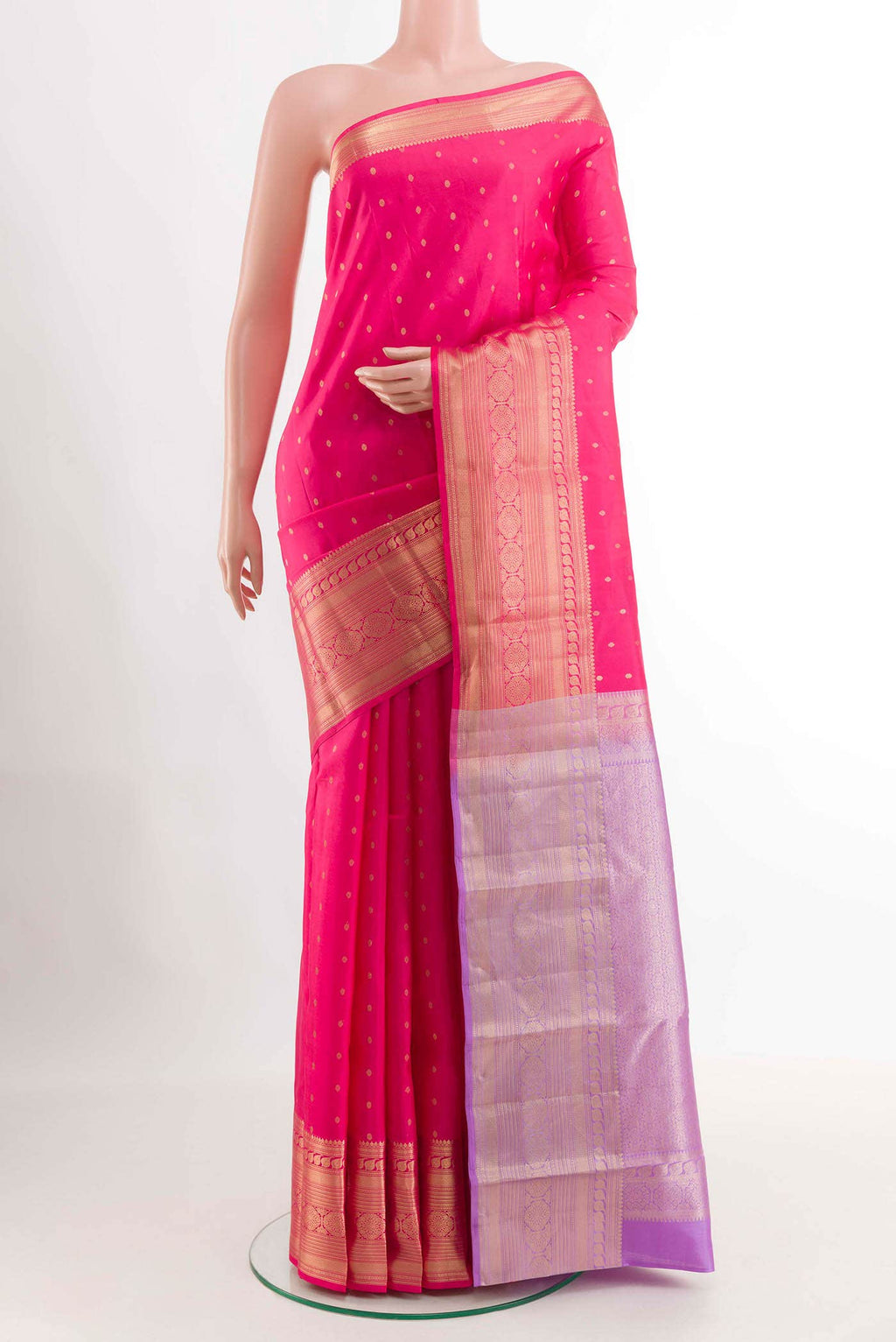 Pink Kanchipuram Silk Saree