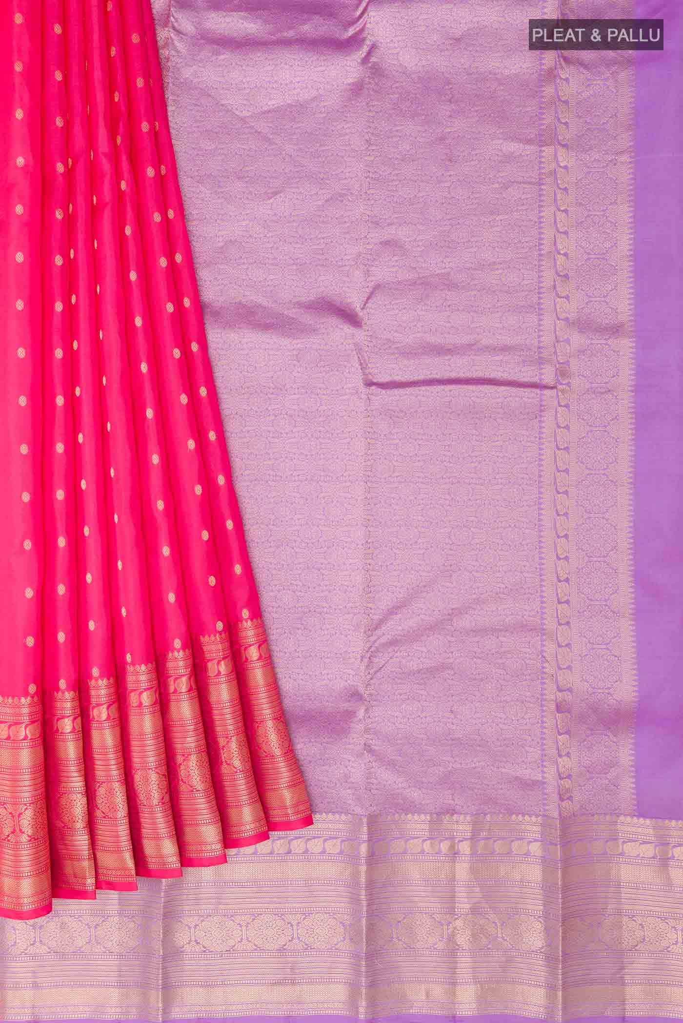 Pink Kanchipuram Silk Saree