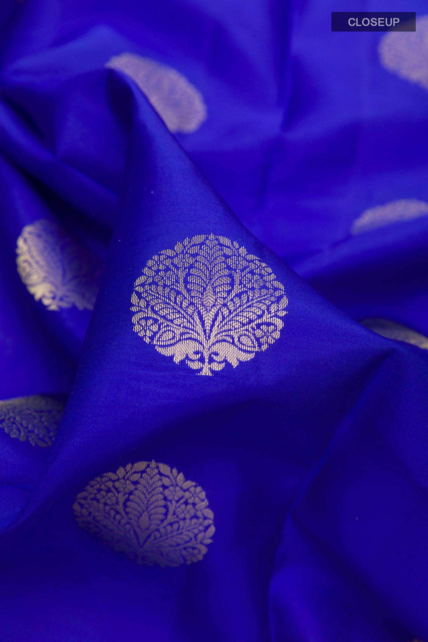 Blue Kanchipuram Silk Saree