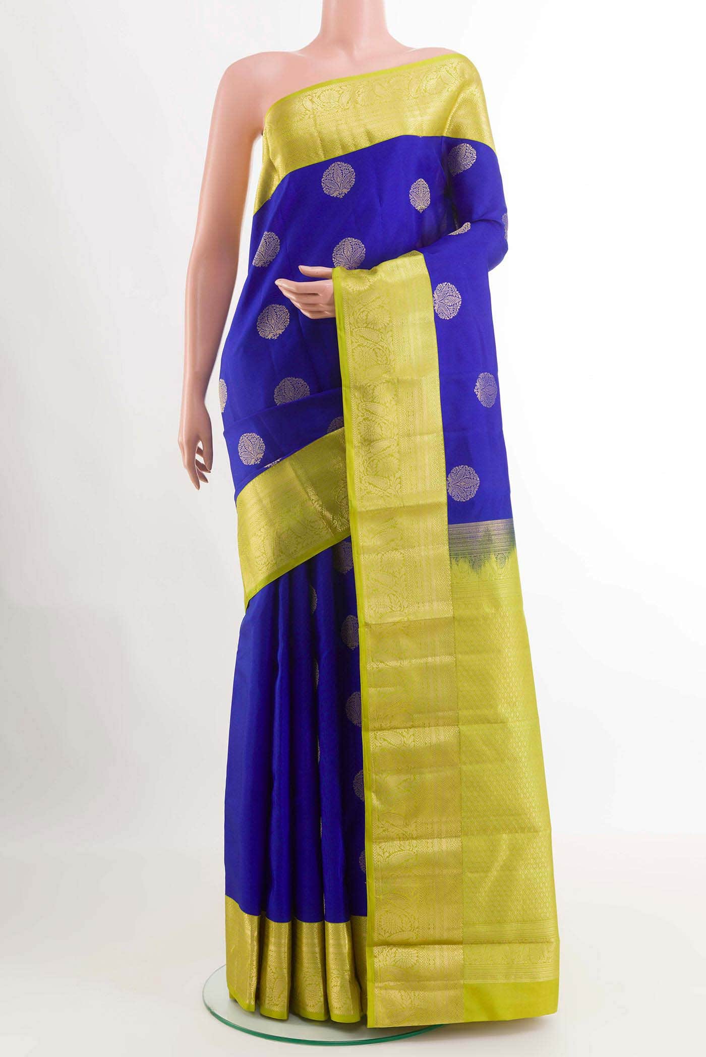 Blue Kanchipuram Silk Saree