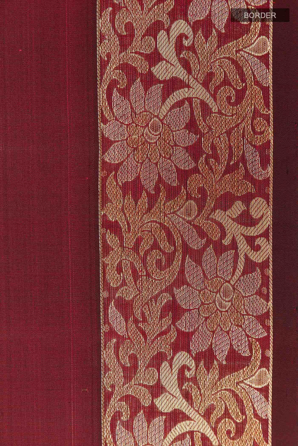Maroon Kanchipuram Silk Saree