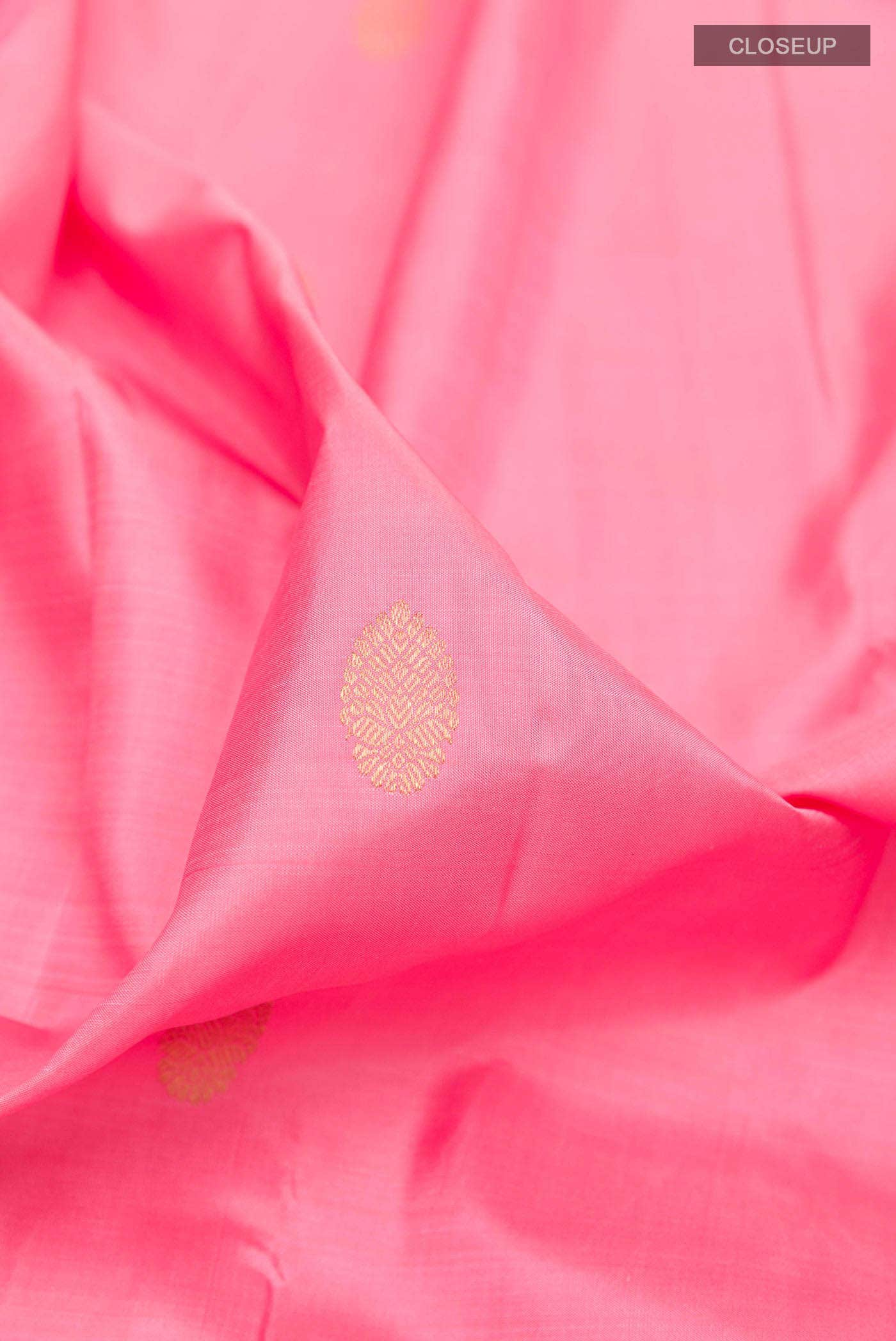 Pink Kanchipuram Silk Saree