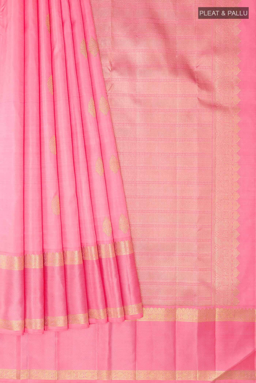 Pink Kanchipuram Silk Saree