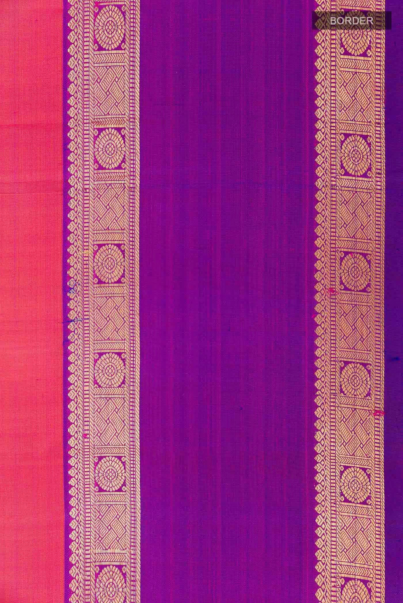 Pink Kanchipuram Silk Saree