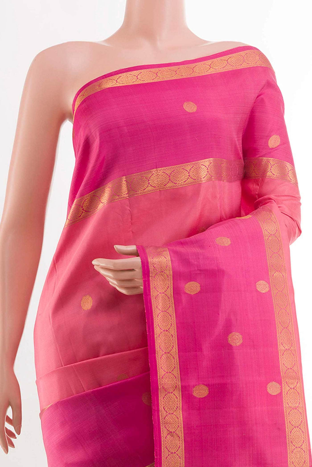 Pink Kanchipuram Silk Saree