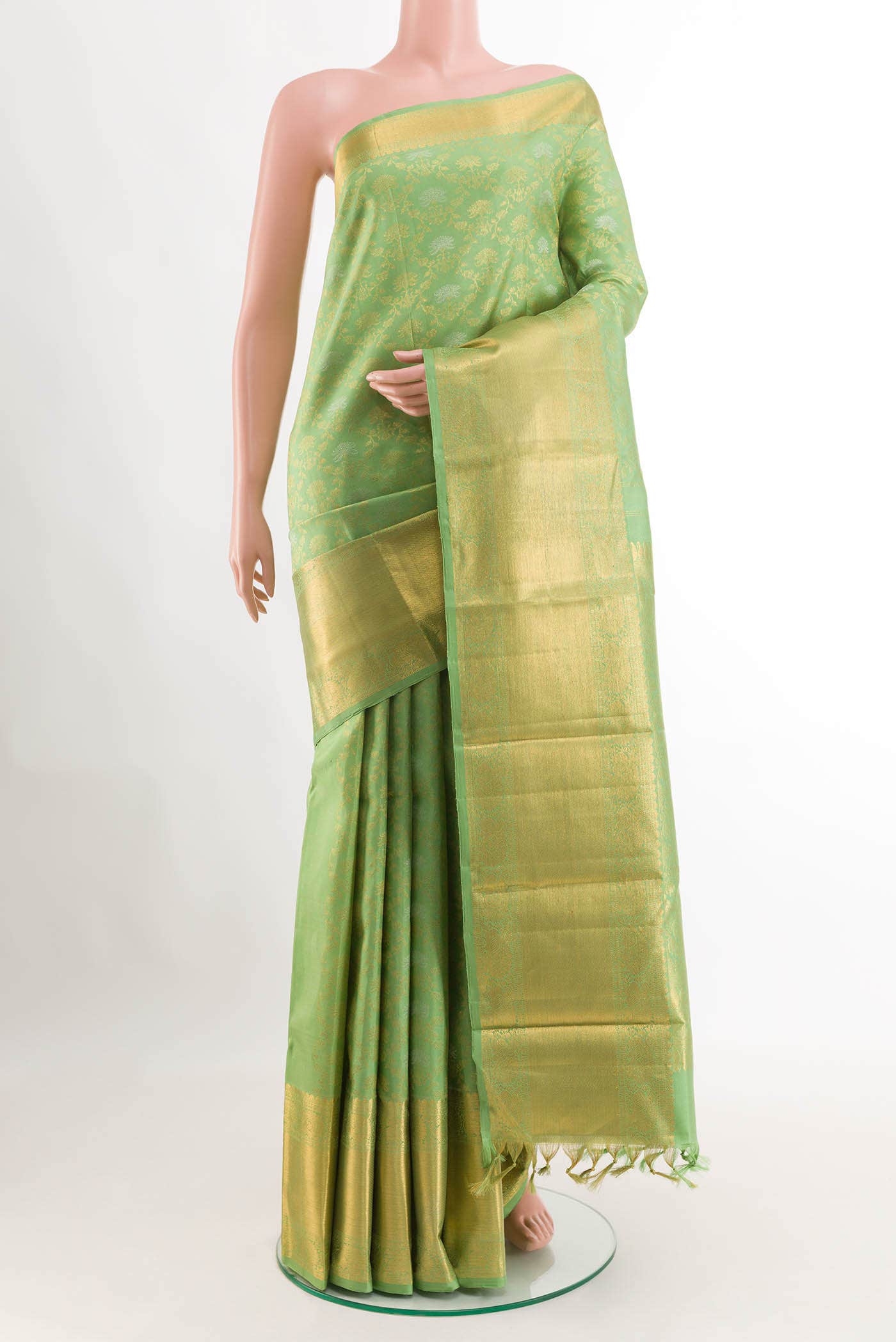 Green Kanchipuram Silk Saree