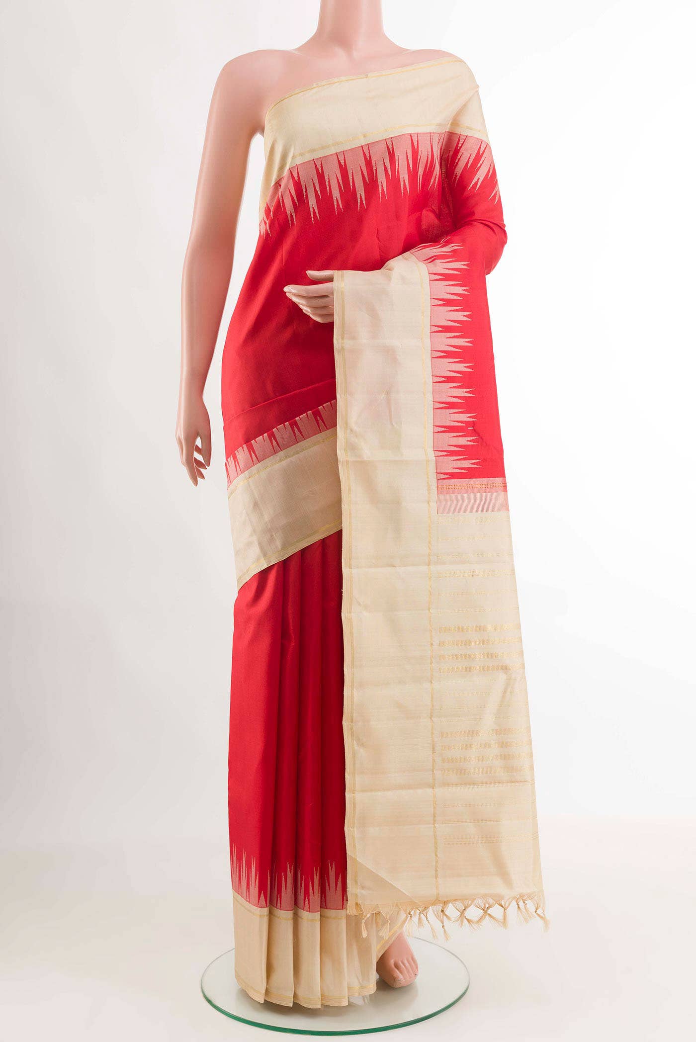 Red Kanchipuram Silk Saree