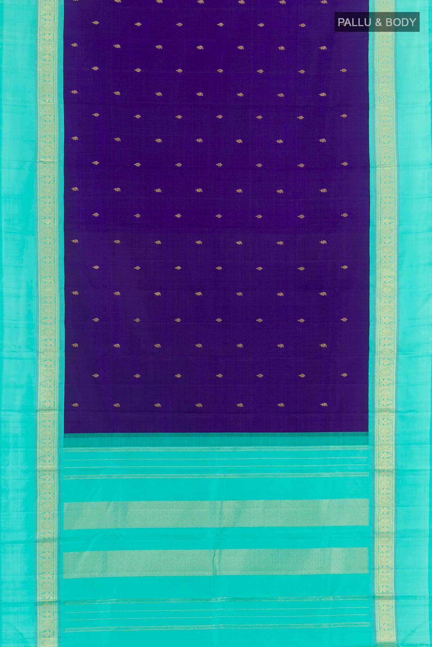 Blue Kanchipuram Silk Saree