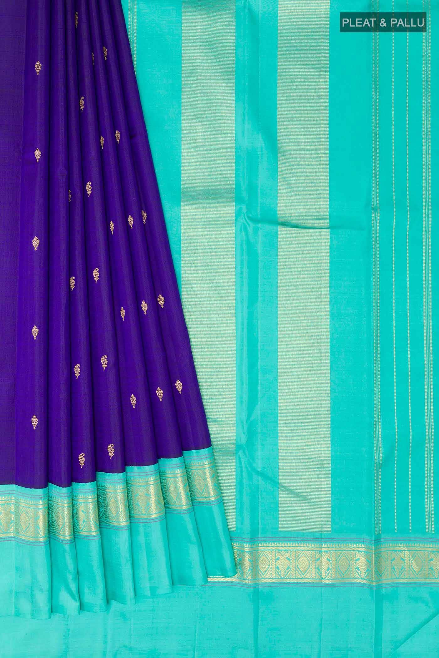 Blue Kanchipuram Silk Saree