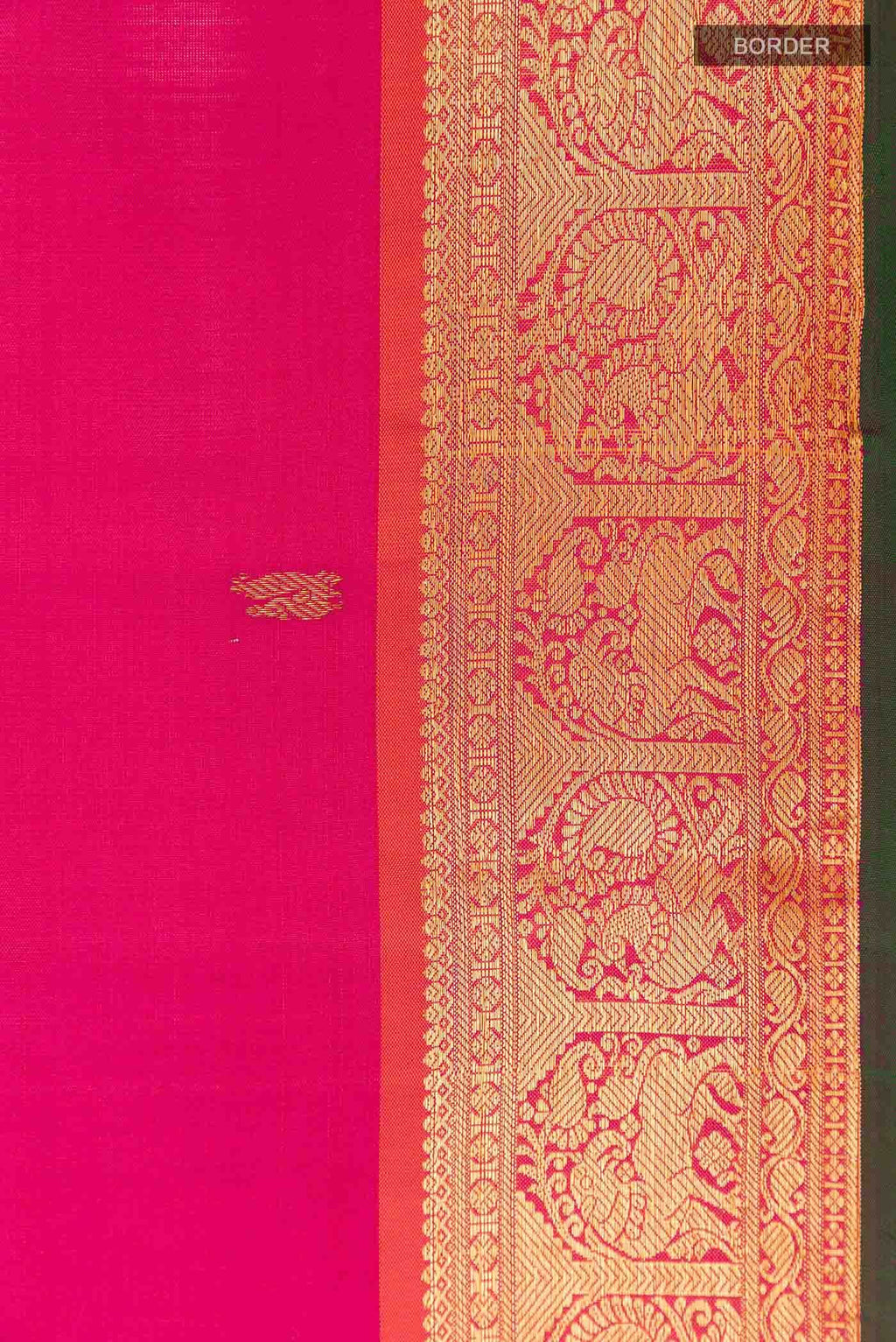 Pink Dual Tone Kanchipuram Silk Saree