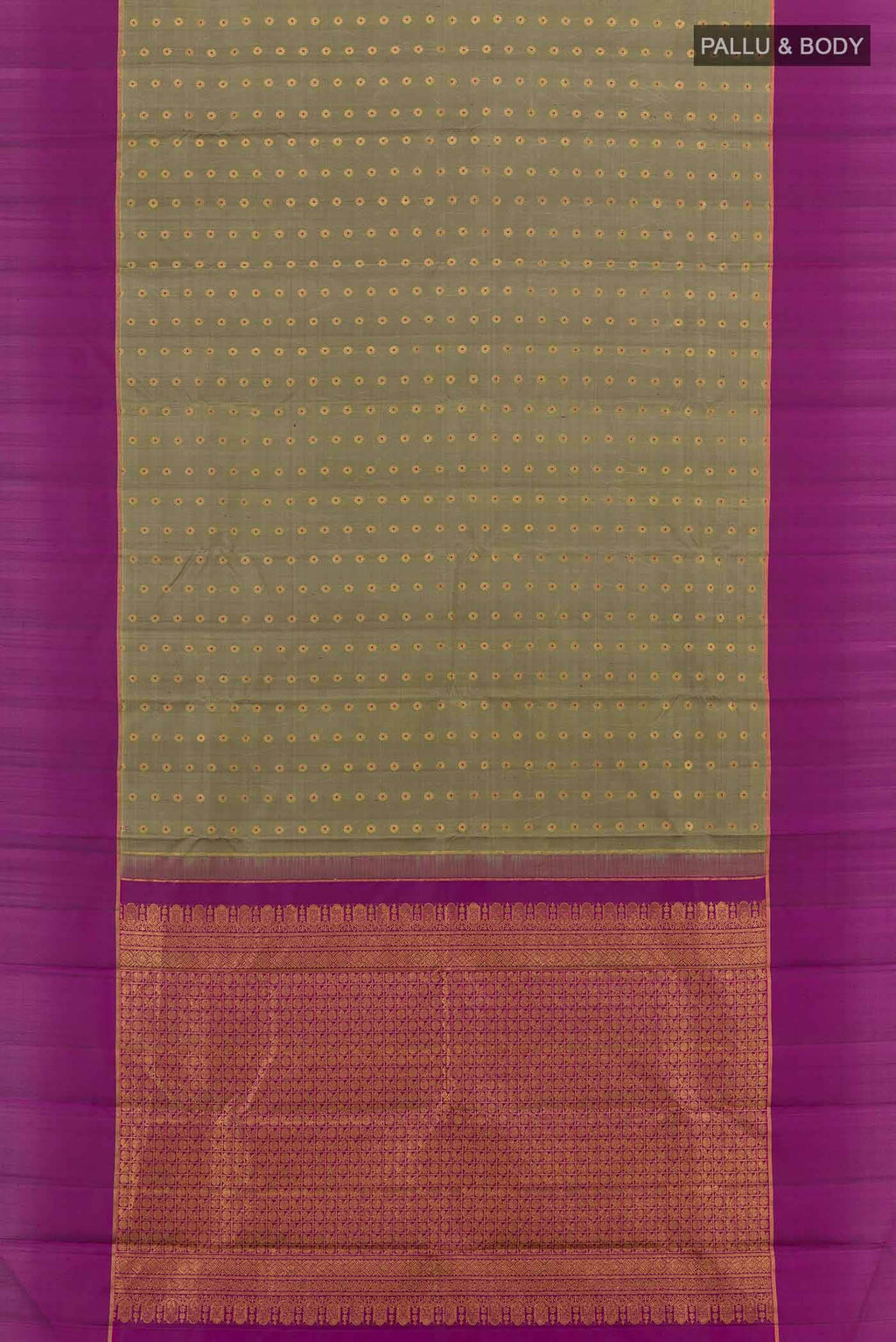 Grey Kanchipuram Silk Saree