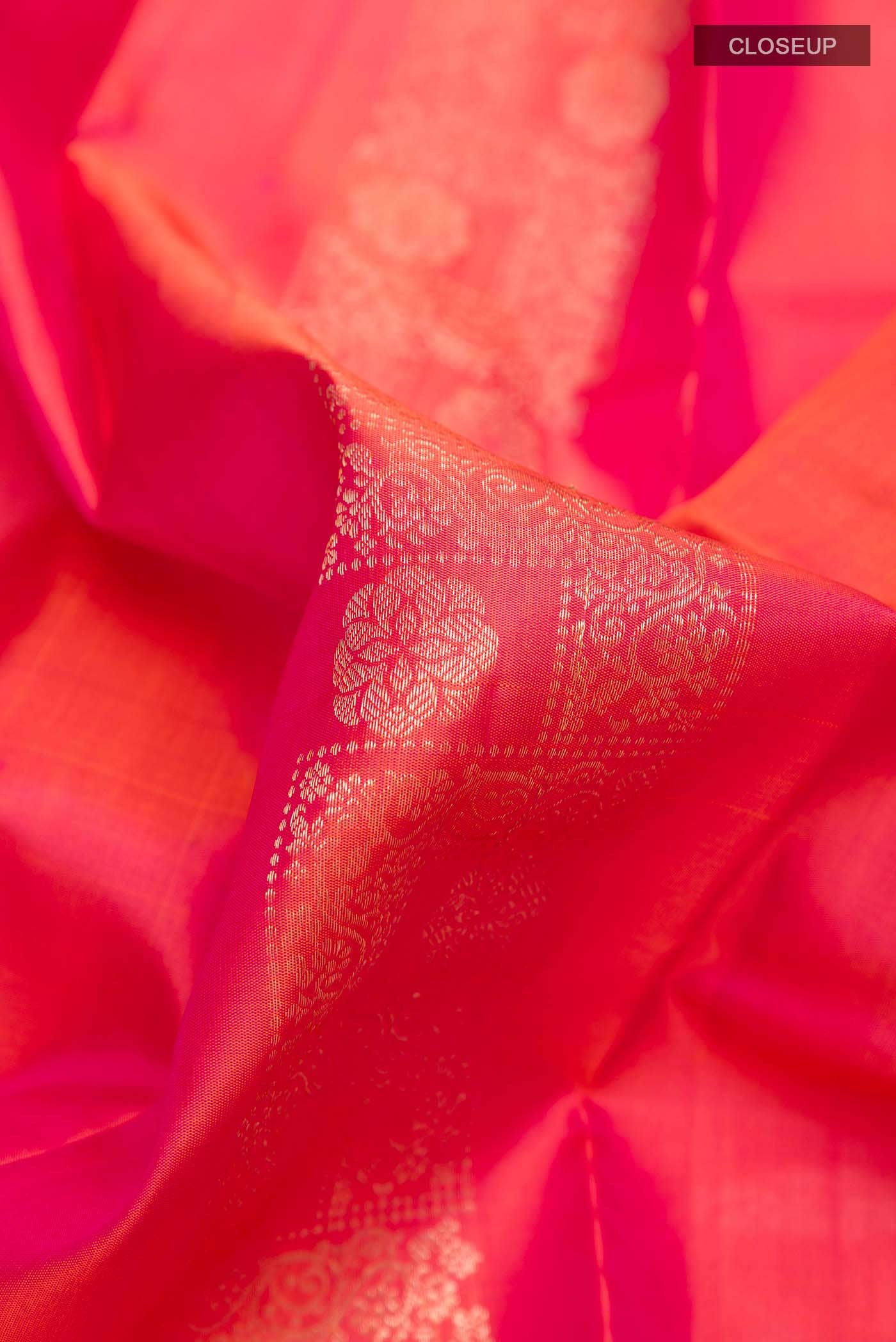 Pink Kanchipuram Silk Saree