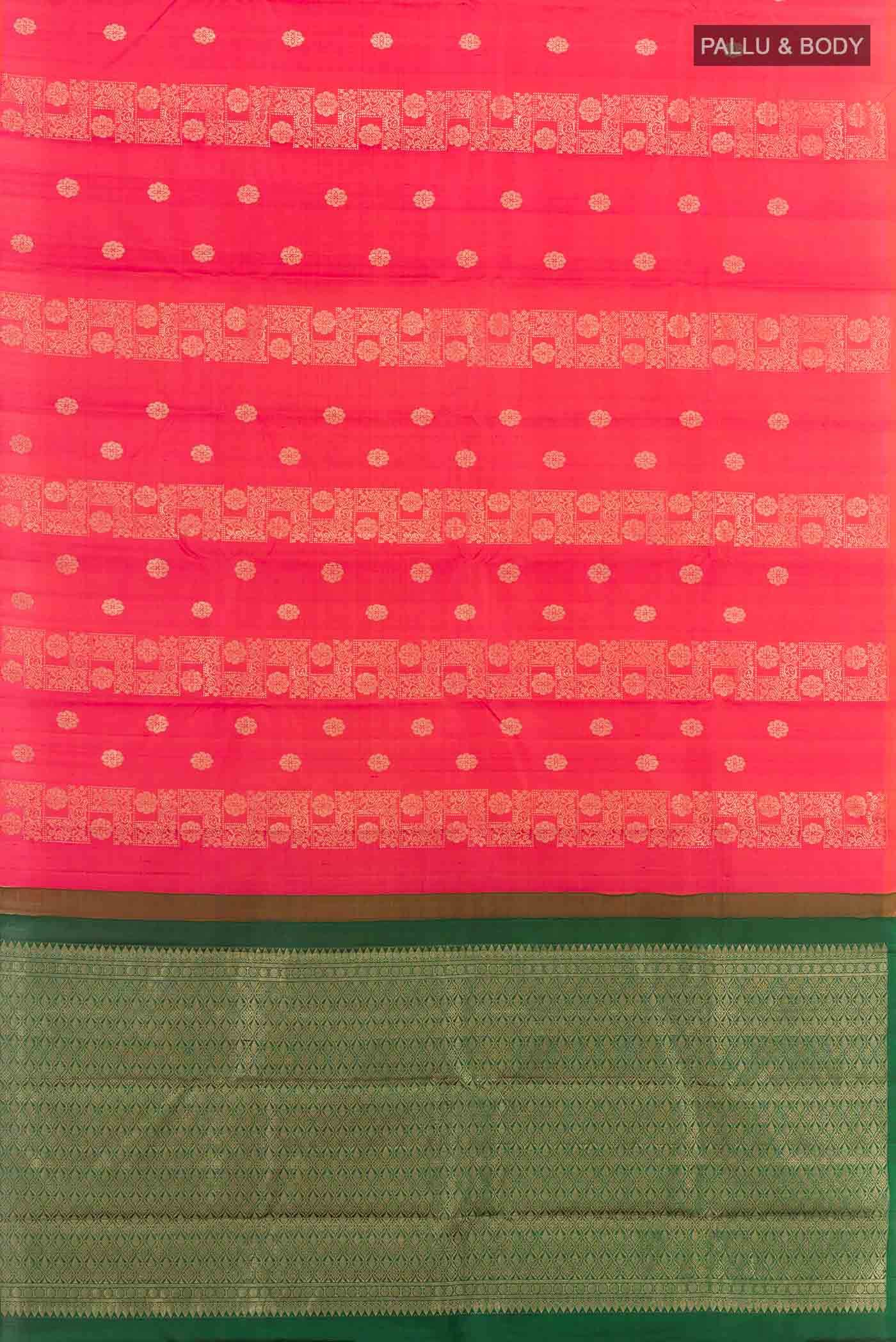 Pink Kanchipuram Silk Saree