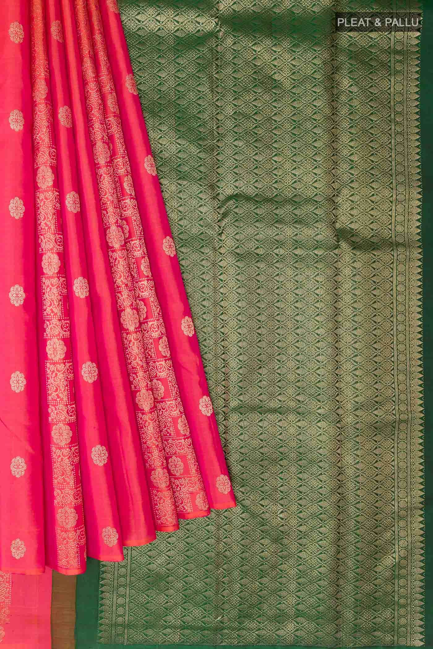 Pink Kanchipuram Silk Saree