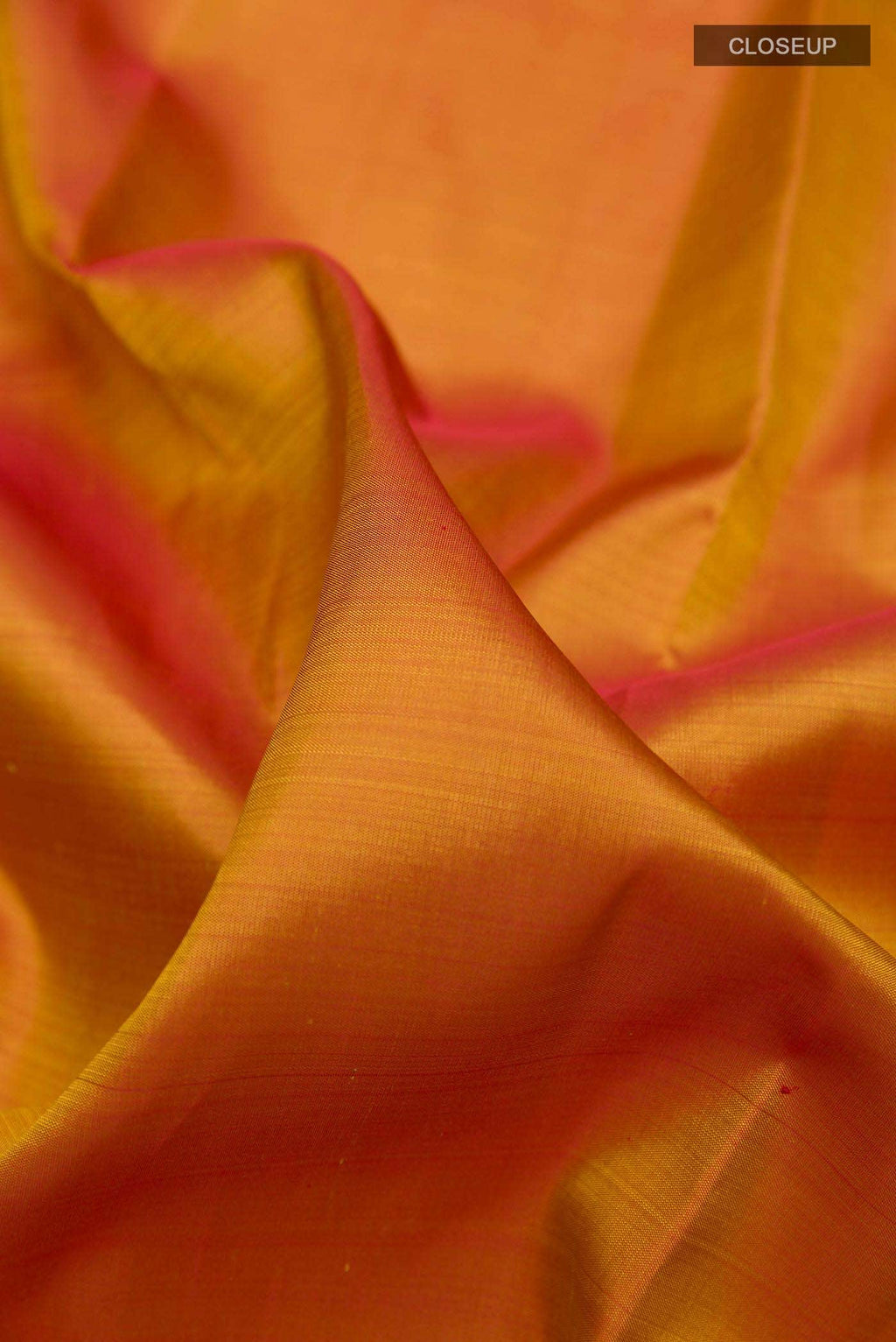 Brick Orange Kanchipuram Silk Saree