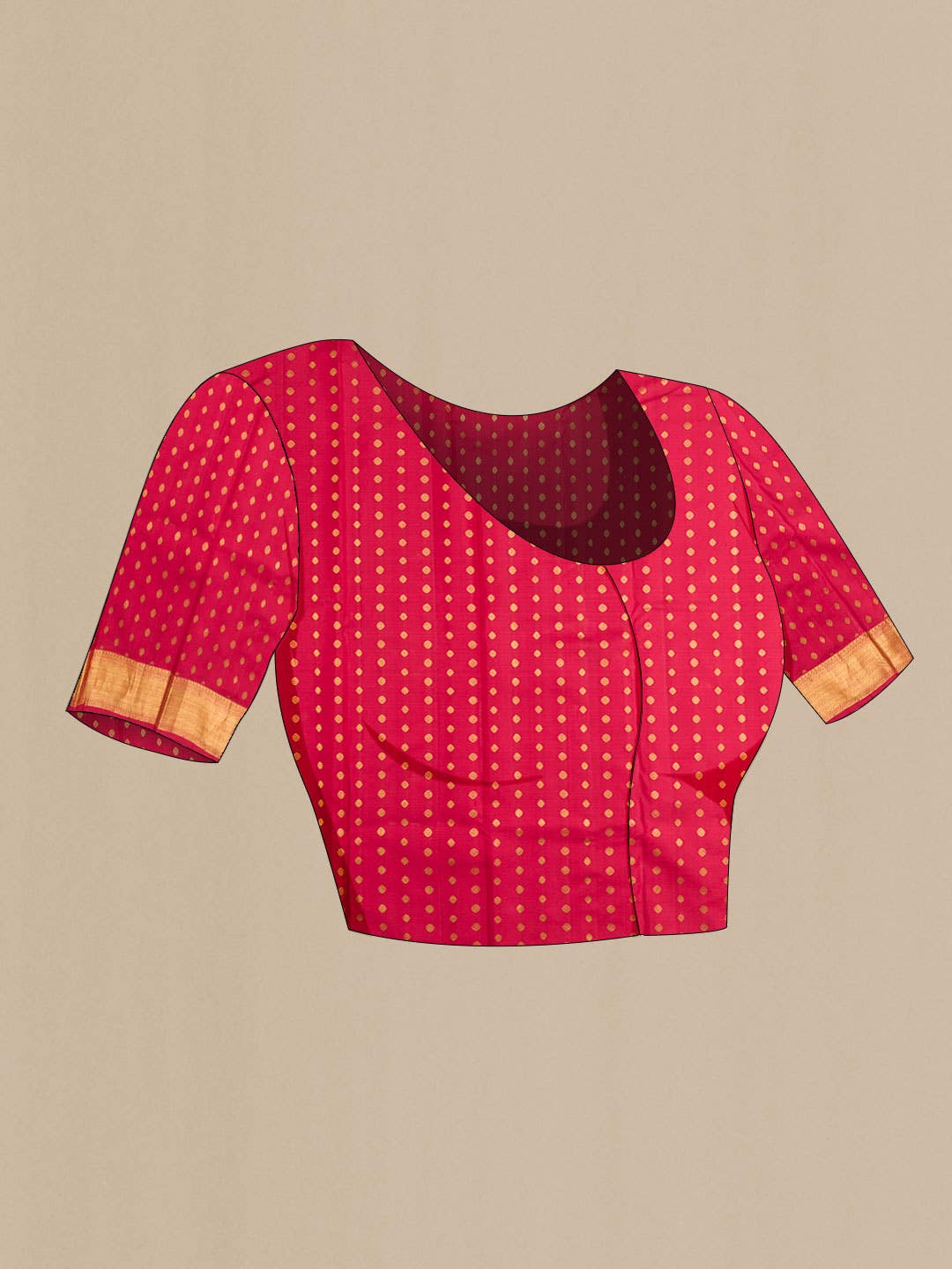 Red Kanchipuram Silk Saree