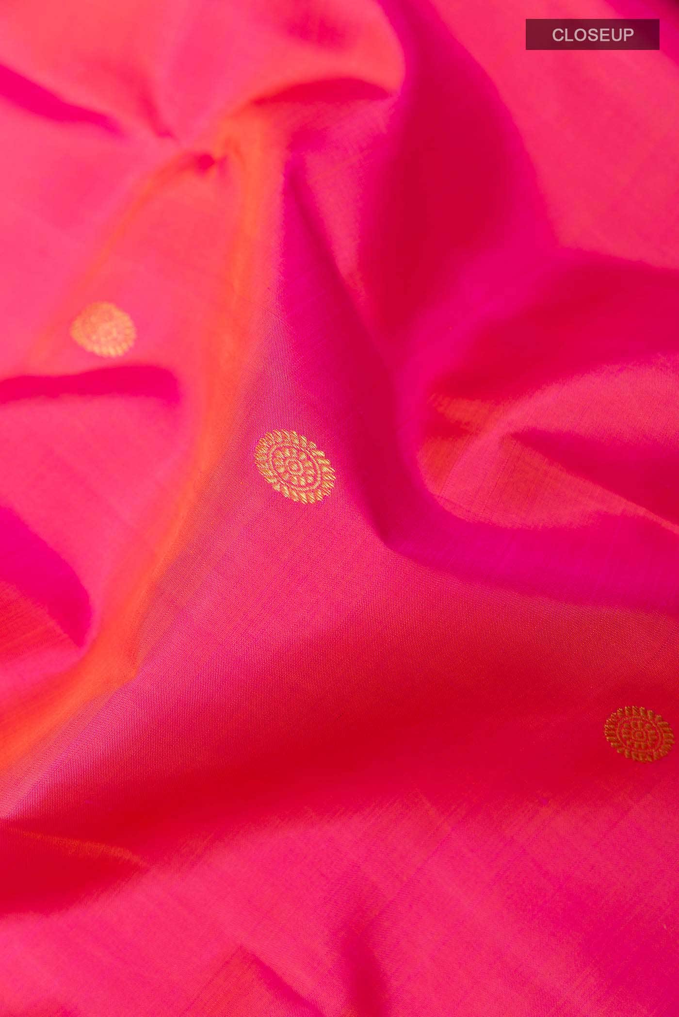 Pink Kanchipuram Silk Saree