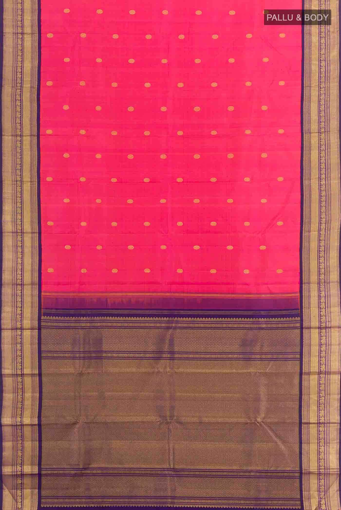 Pink Kanchipuram Silk Saree