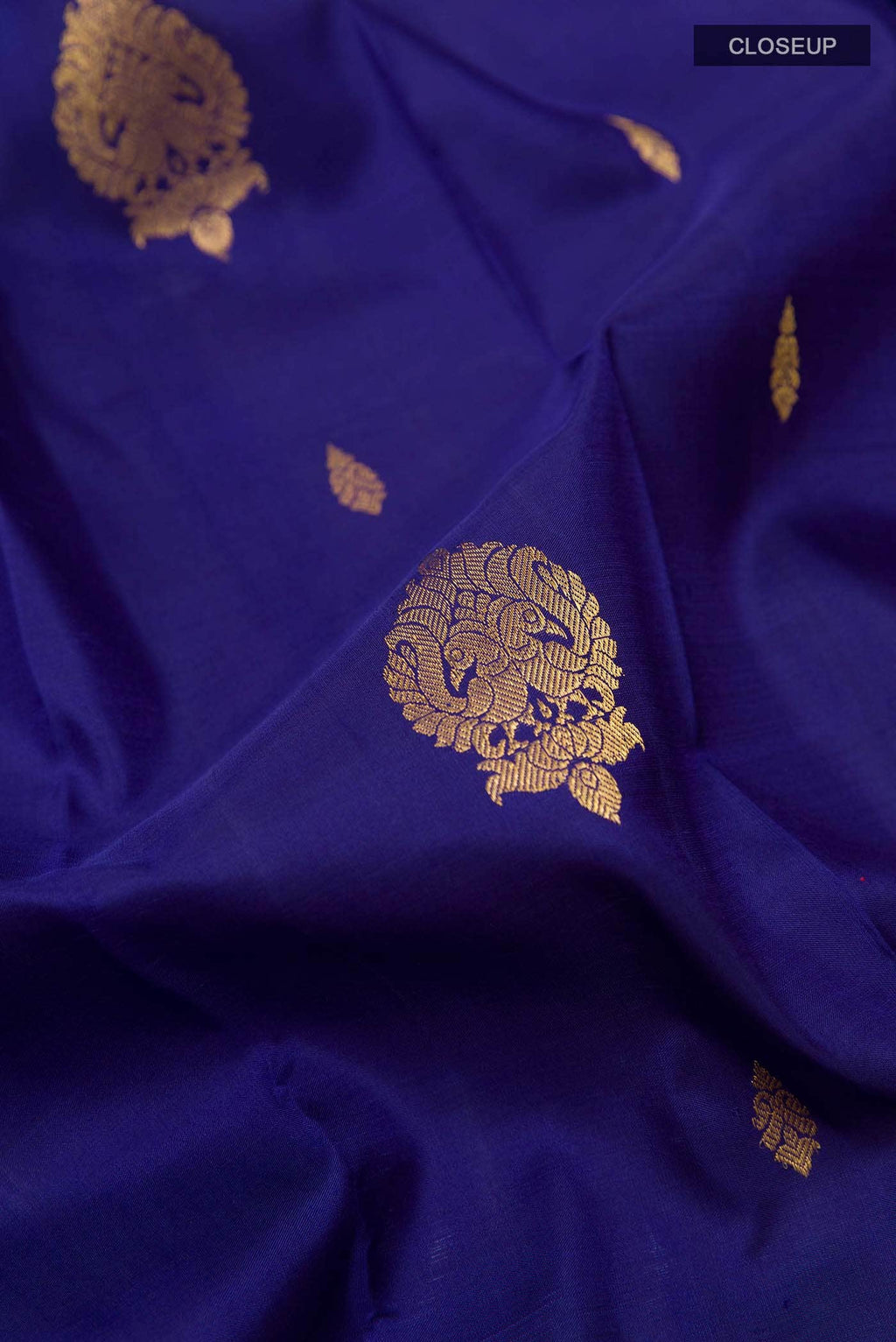 Navy Blue Kanchipuram Silk Saree
