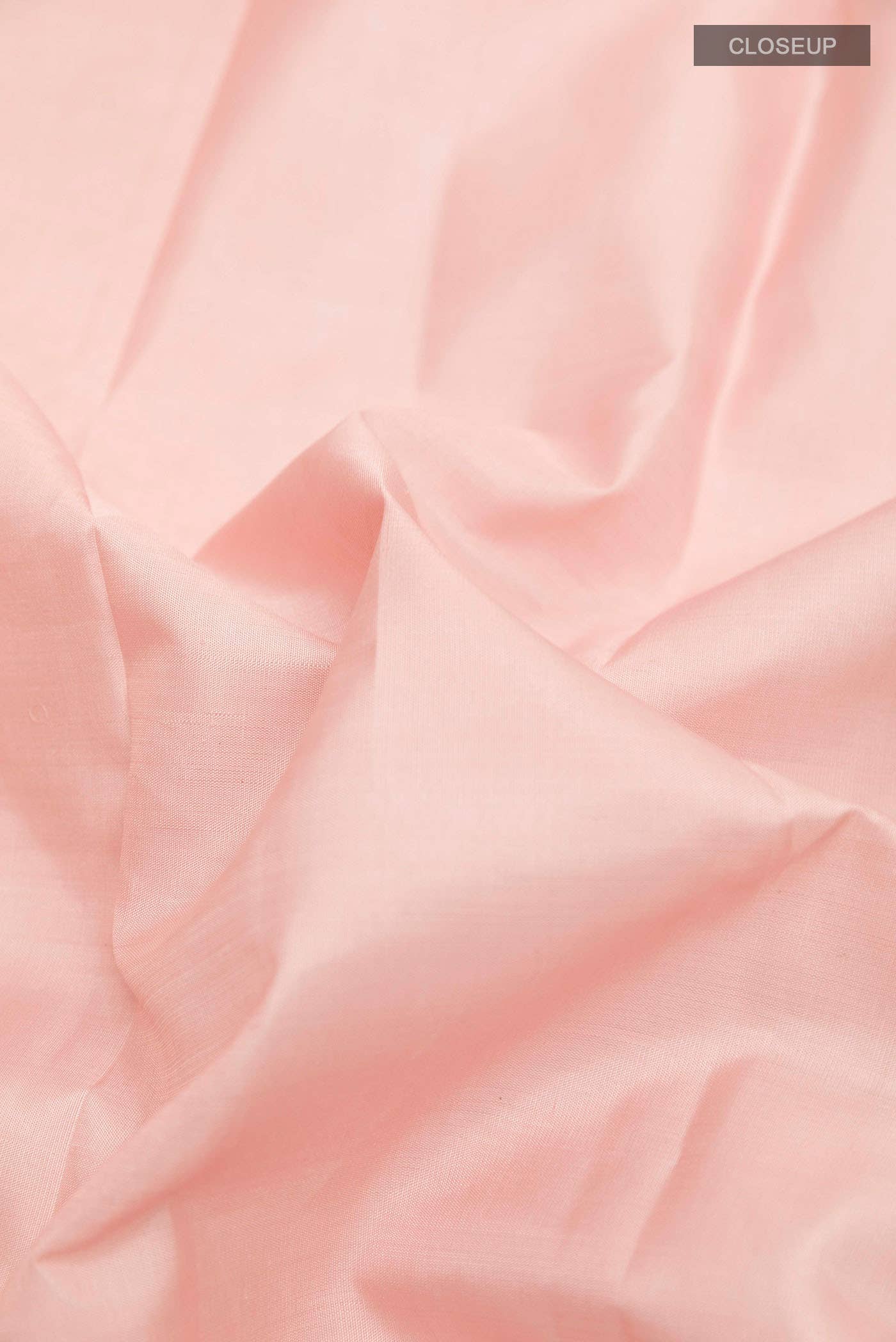 Rose pink Kanchipuram Silk Saree