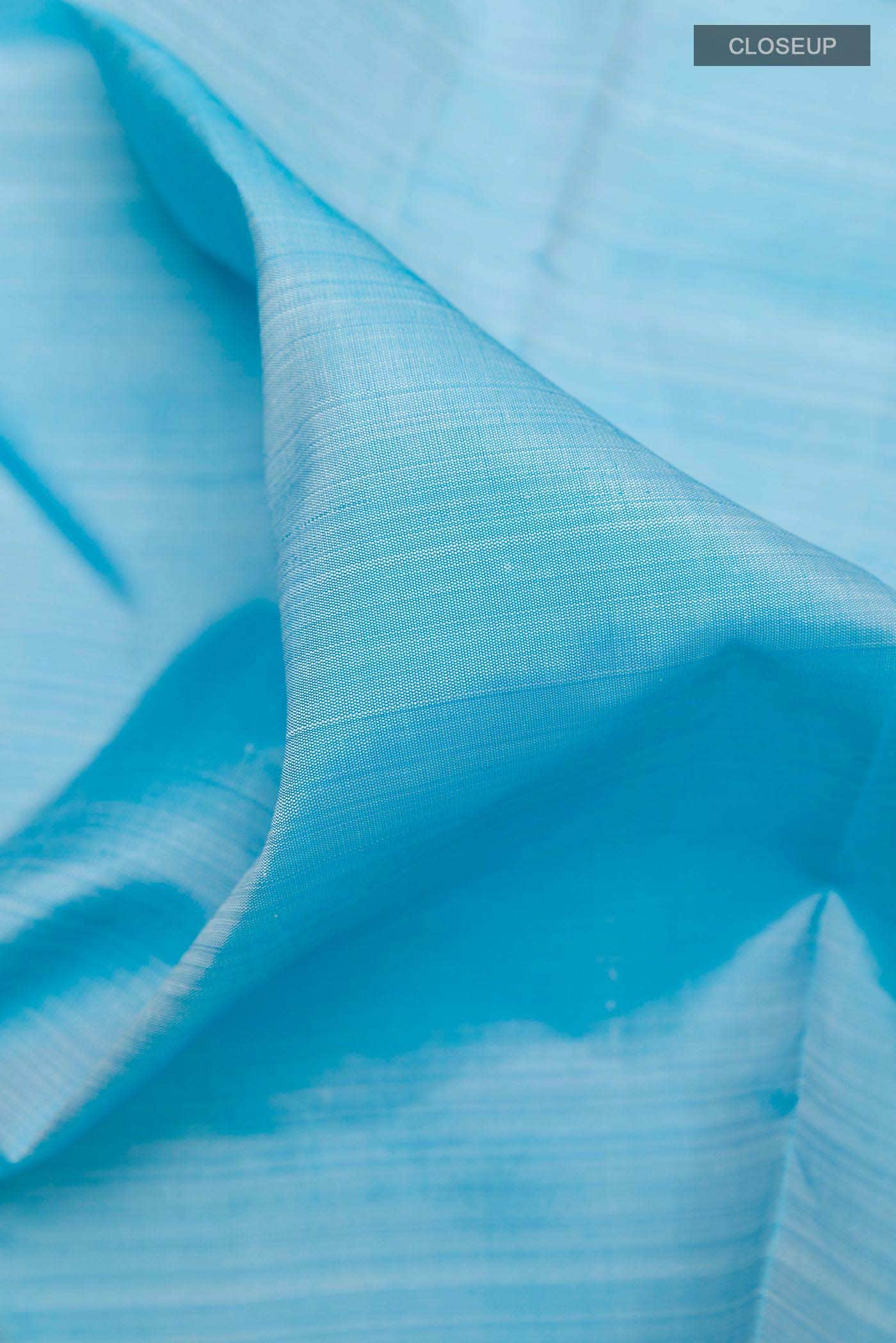 Blue Dual Tone Kanchipuram Silk Saree